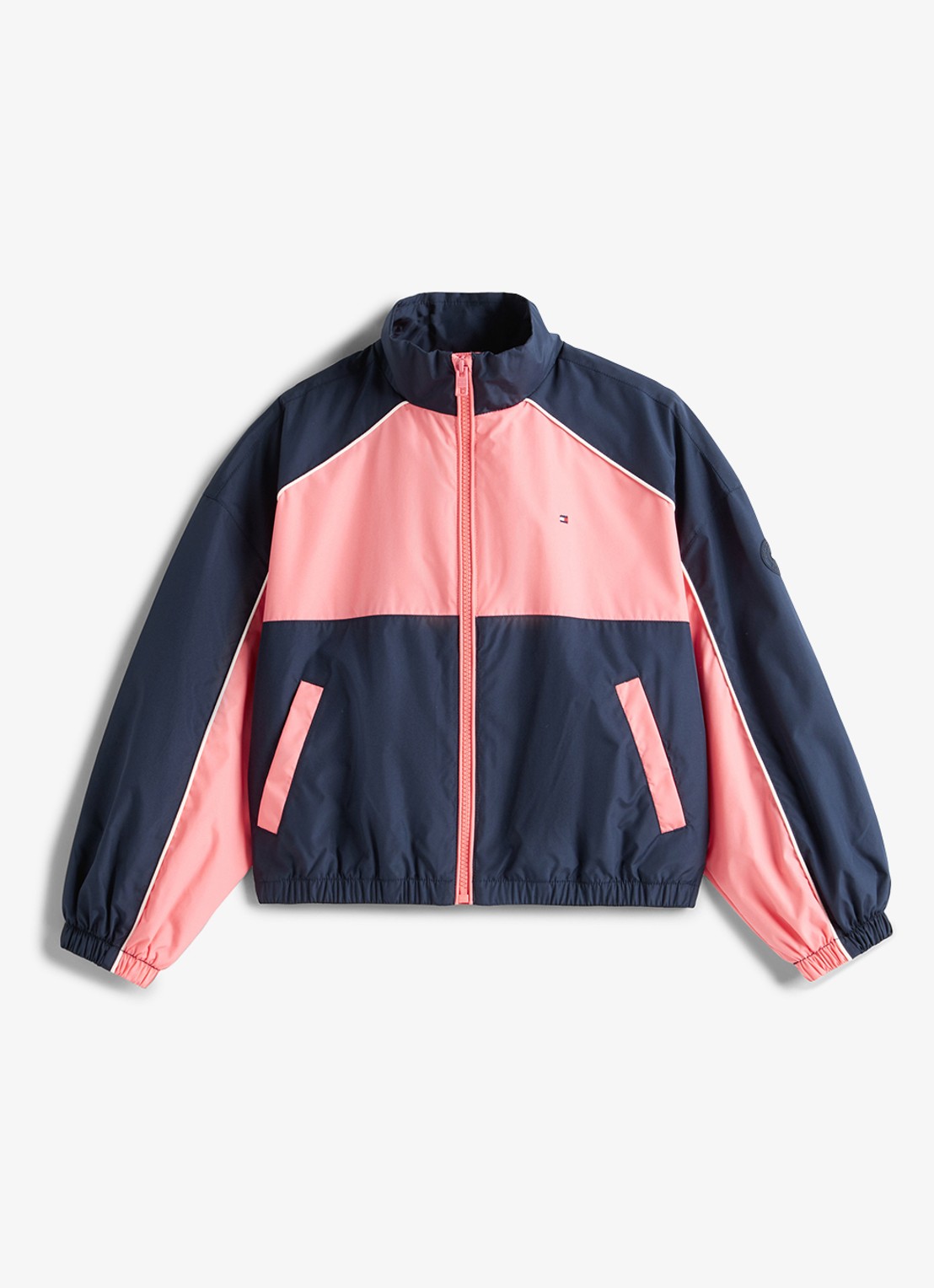 Tommy Hilfiger Jack met logo en steekzakken - voorkant 3 multicolor