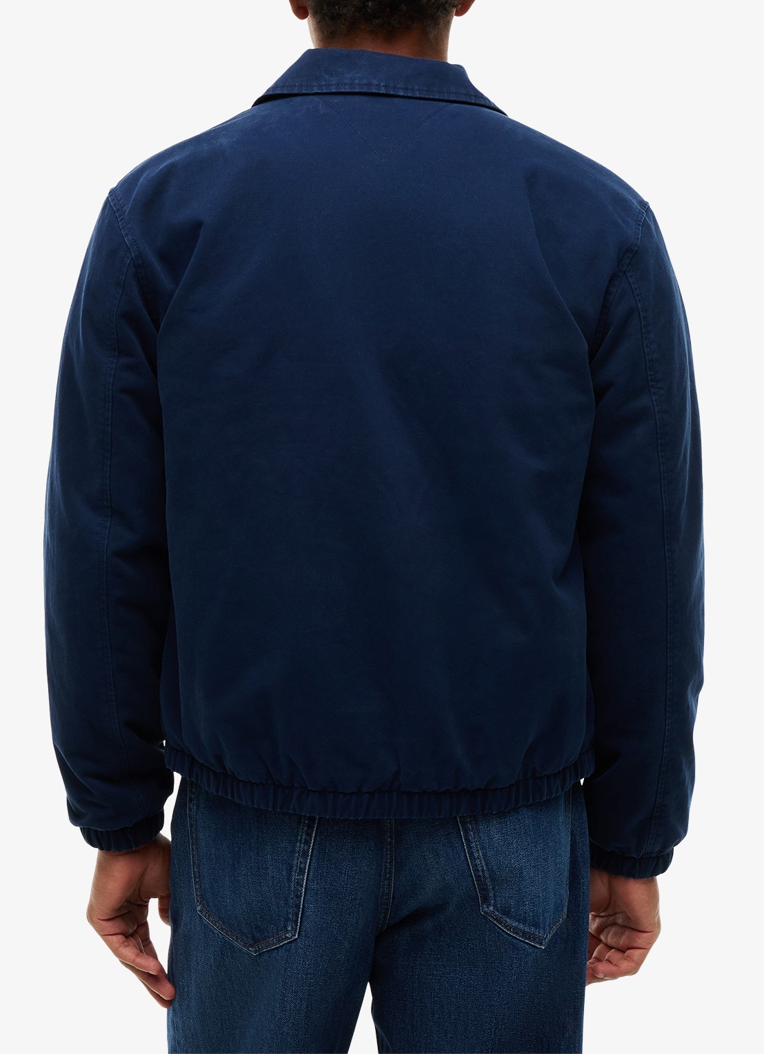 Tommy Hilfiger Jack met logoborduring - achterkant 5 donkerblauw