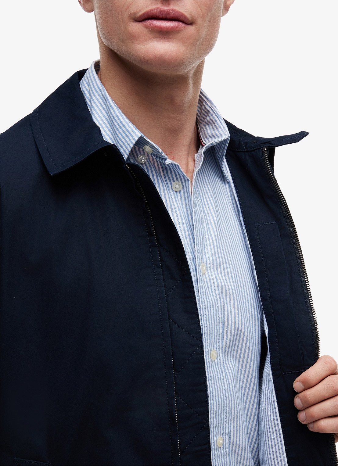 Tommy Hilfiger Jack met logoborduring - detail 6 donkerblauw