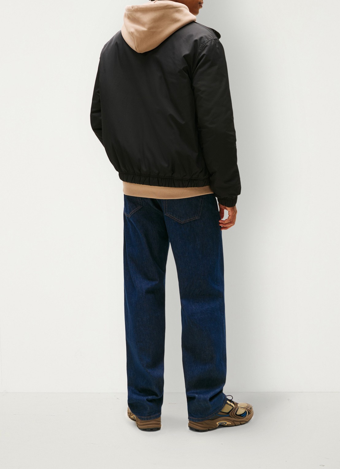 Tommy Hilfiger Jack met steekzakken en waterafstotende coating - achterkant 5 zwart