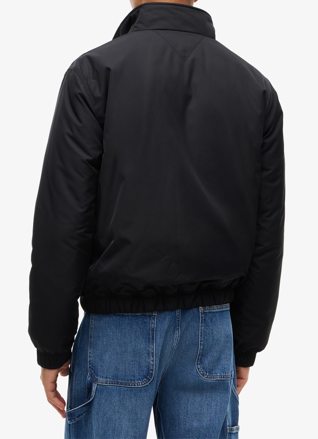 Tommy Hilfiger Jack met steekzakken en waterafstotende coating - achterkant zwart