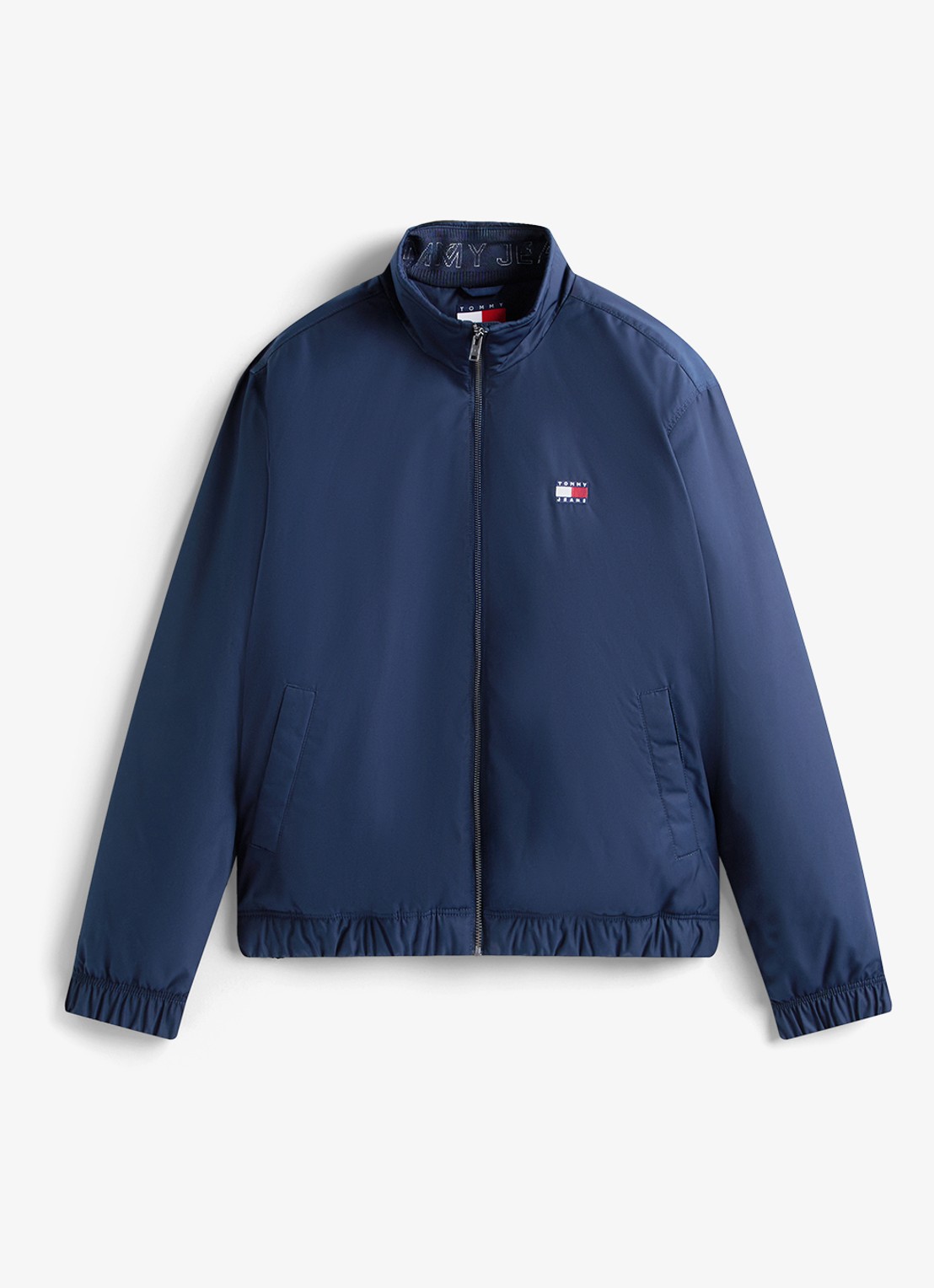 Tommy Hilfiger Jack met steekzakken en waterafstotende coating - voorkant 2 donkerblauw