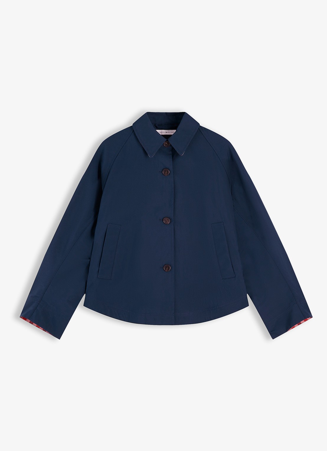 Tommy Hilfiger Jack met waterafstotende coating - voorkant donkerblauw