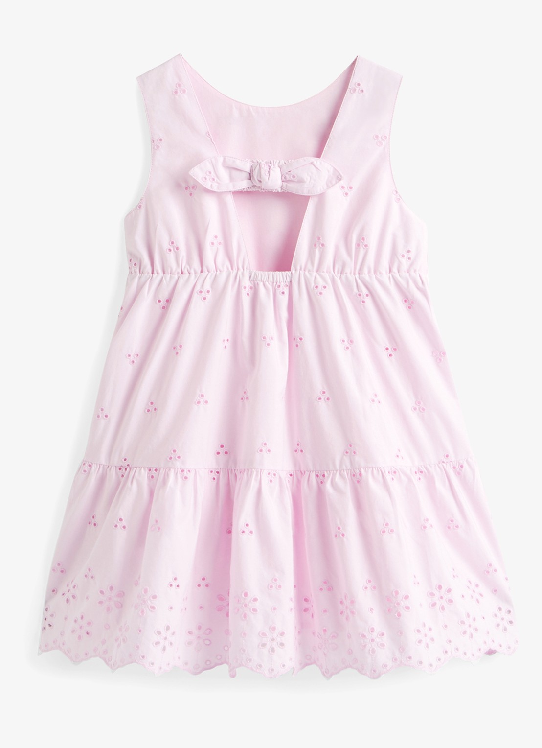 Tommy Hilfiger Jurk met broderie en logoborduring - detail 4 roze