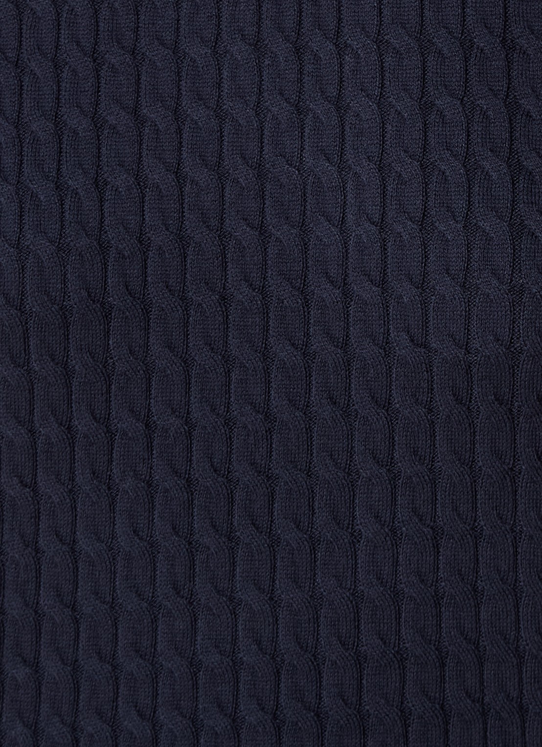 Tommy Hilfiger Kabelgebreide top met logoborduring - detail 3 donkerblauw
