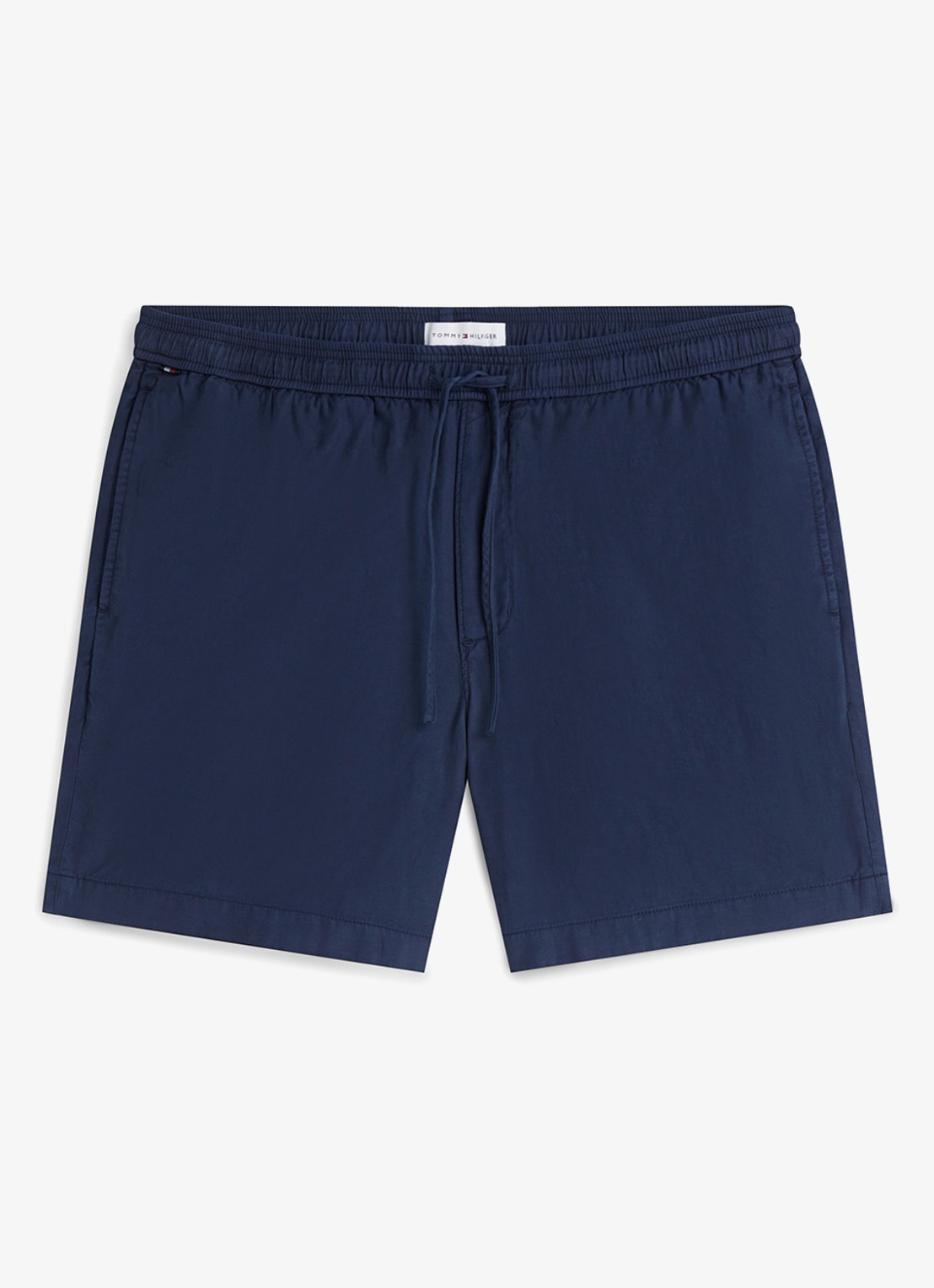Tommy Hilfiger Korte broek met logo - voorkant 4 donkerblauw