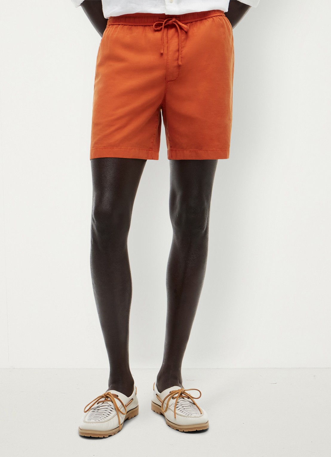 Tommy Hilfiger Korte broek met logo - detail 4 orange