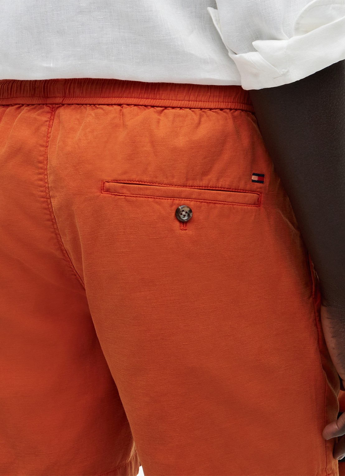 Tommy Hilfiger Korte broek met logo - detail 5 orange