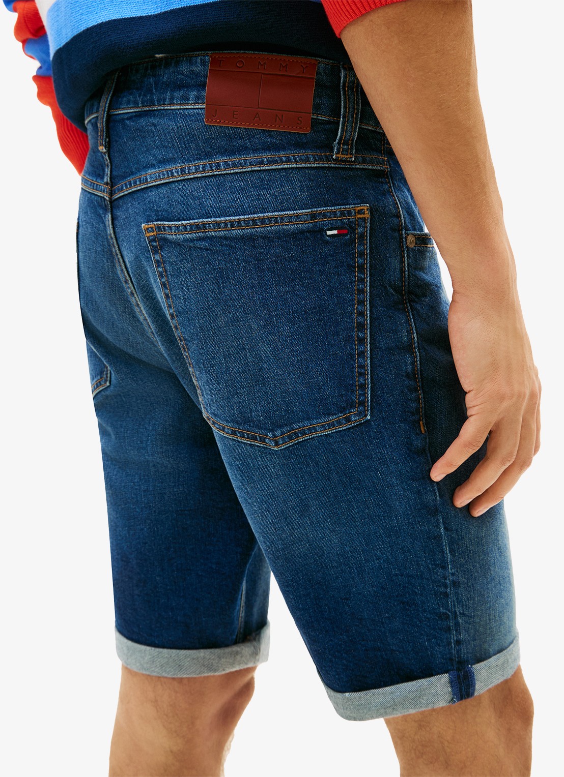 Tommy Hilfiger Korte broek van denim - detail 2 denim