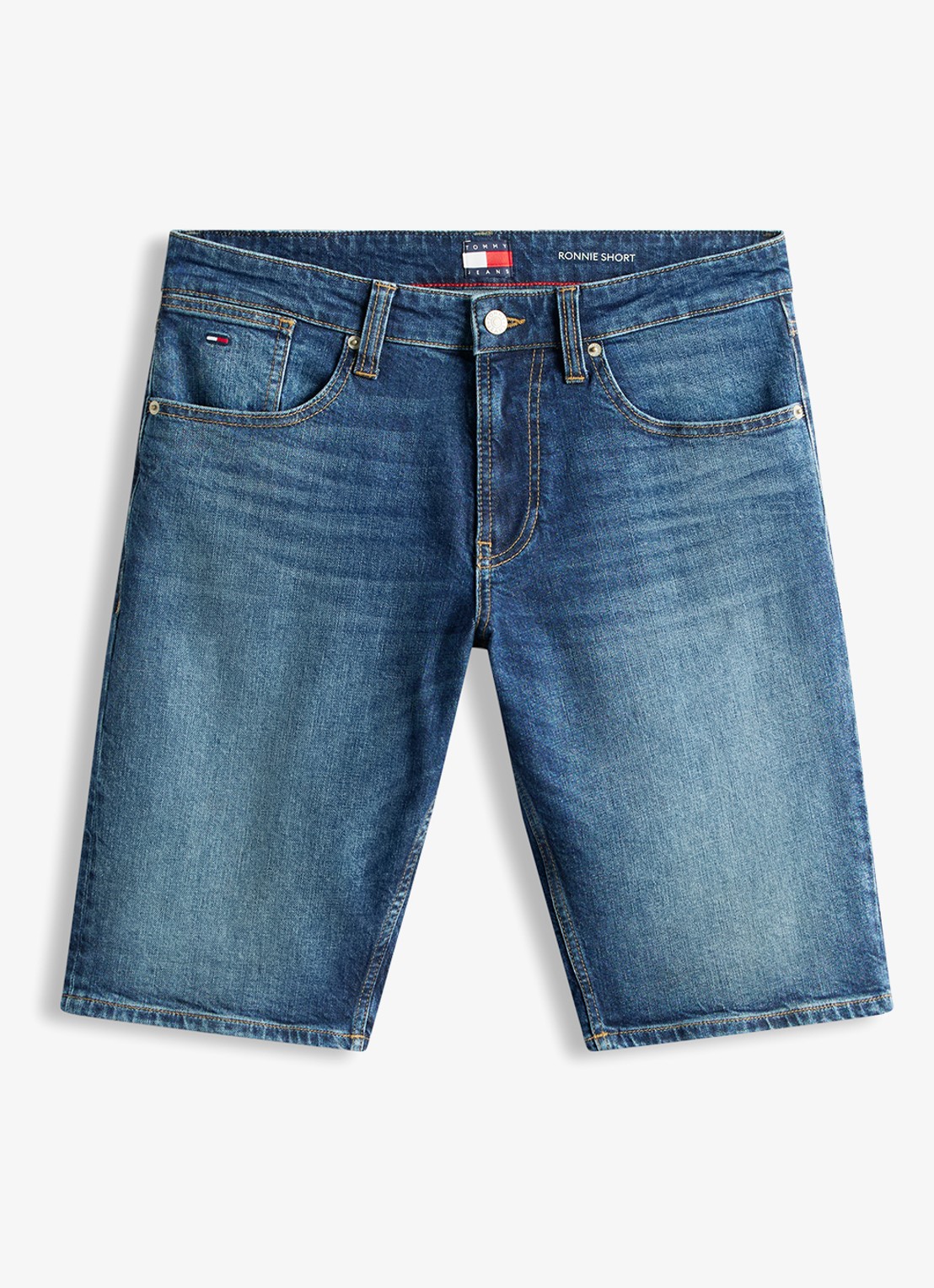 Tommy Hilfiger Korte broek van denim - voorkant 3 denim