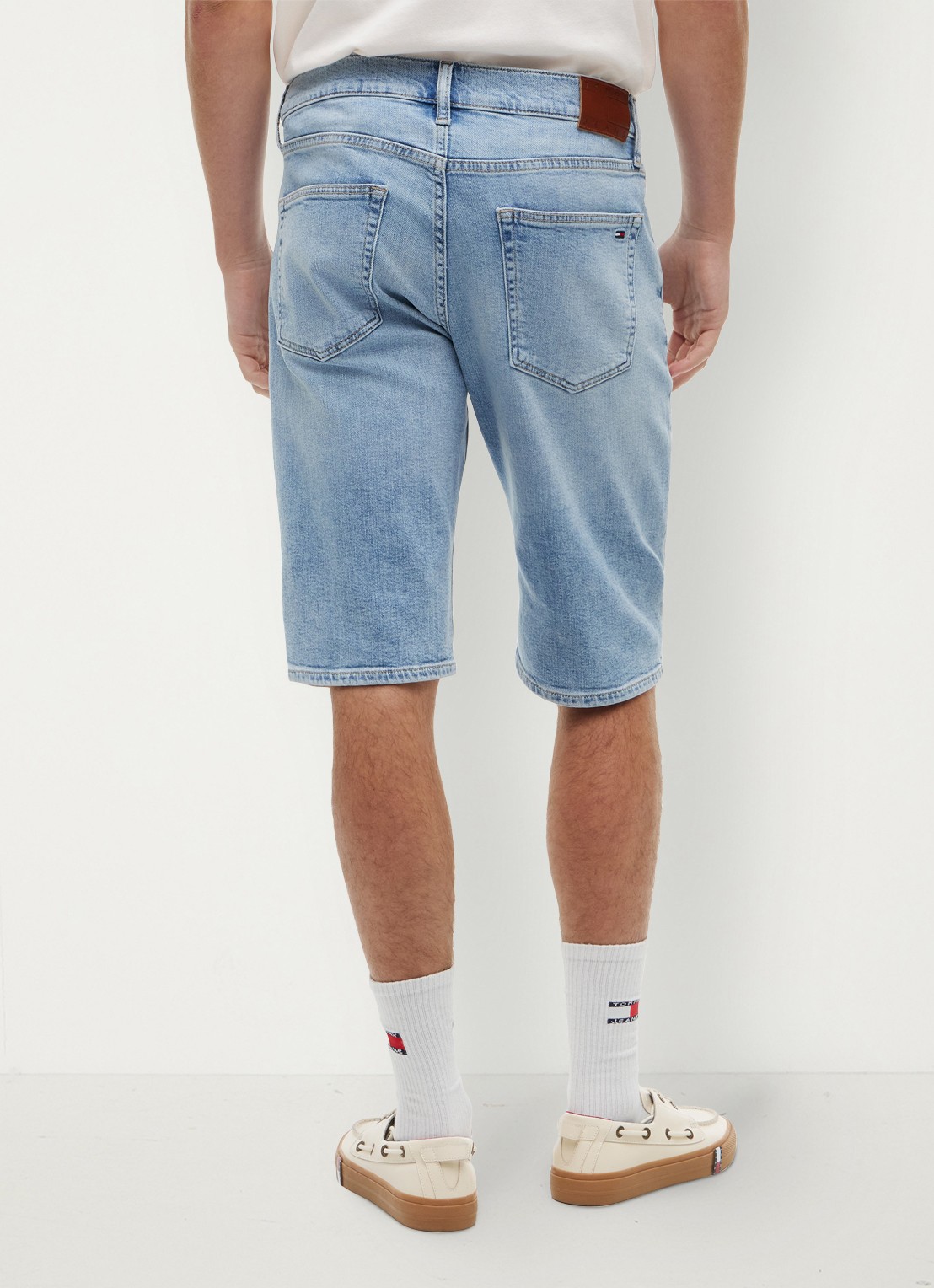 Tommy Hilfiger Korte broek van denim - achterkant 5 denim