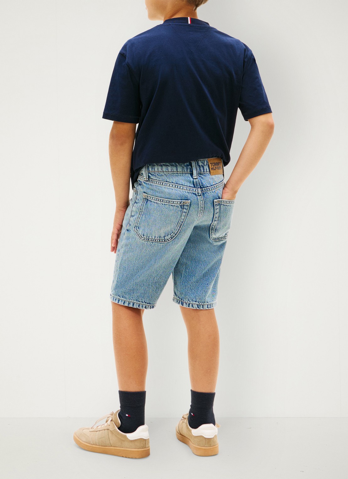 Tommy Hilfiger Korte broek van denim - achterkant 5 denim