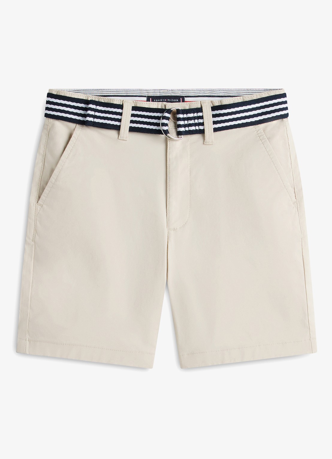 Tommy Hilfiger Korte chino in katoenblend - voorkant 2 beige