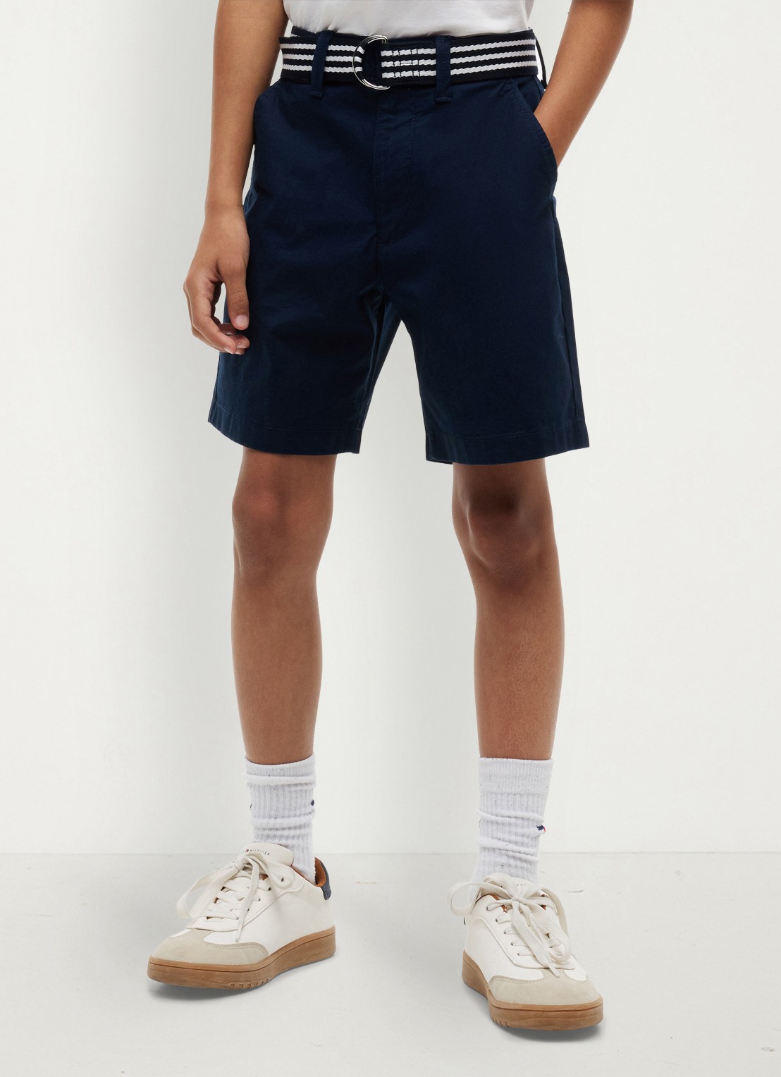 Tommy Hilfiger Korte chino in katoenblend - detail 2 dark night navy-c1g