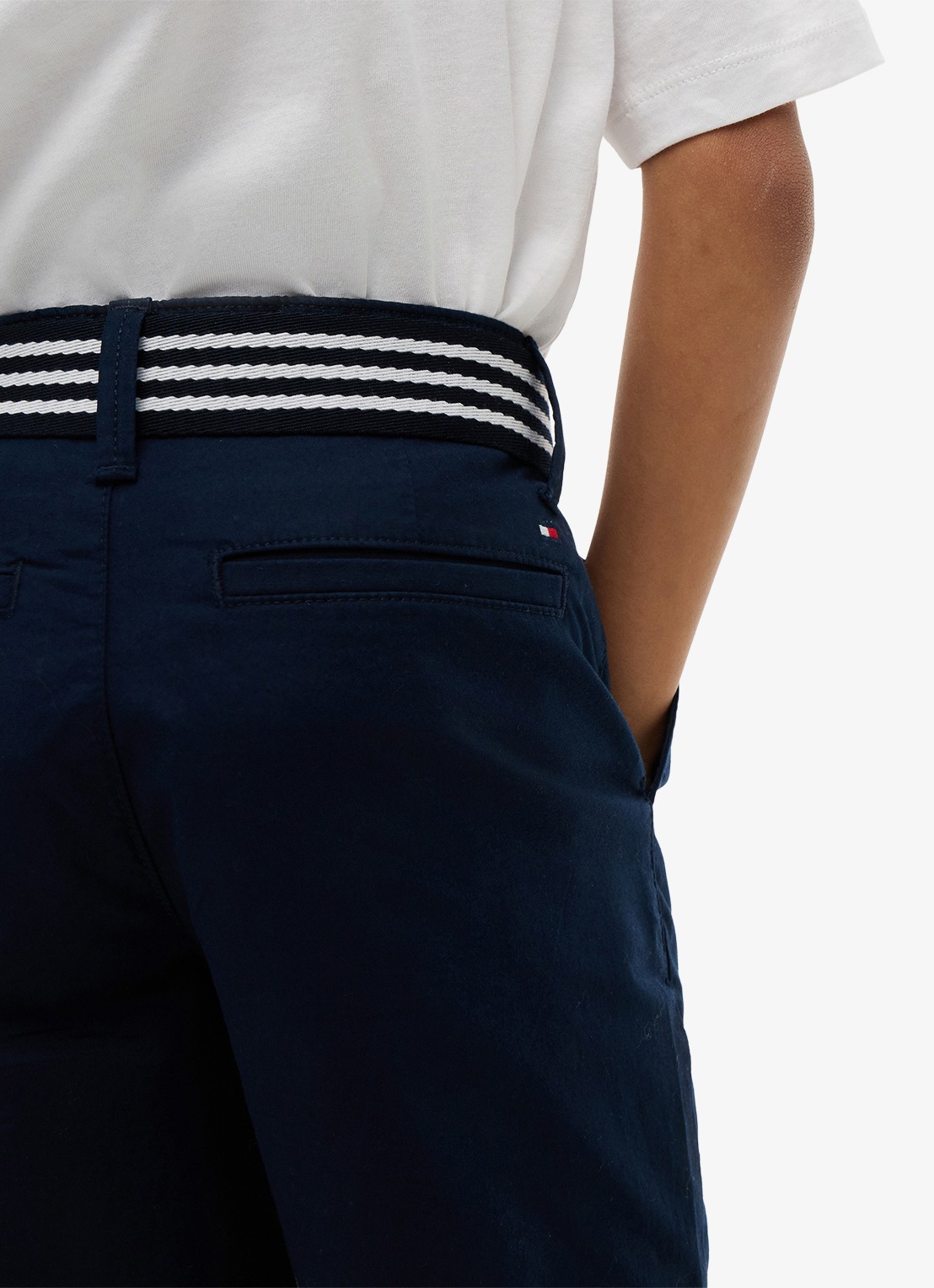 Tommy Hilfiger Korte chino in katoenblend - detail 3 dark night navy-c1g