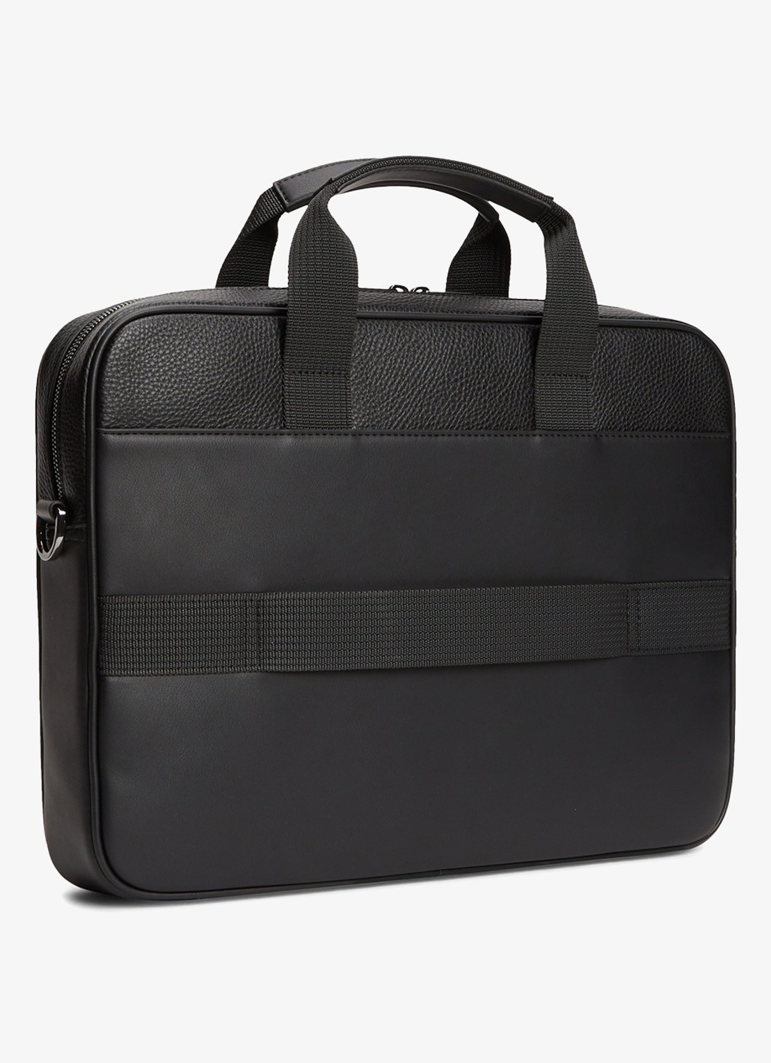 Tommy Hilfiger Laptoptas met logo en afneembare schouderriem - detail 4 zwart