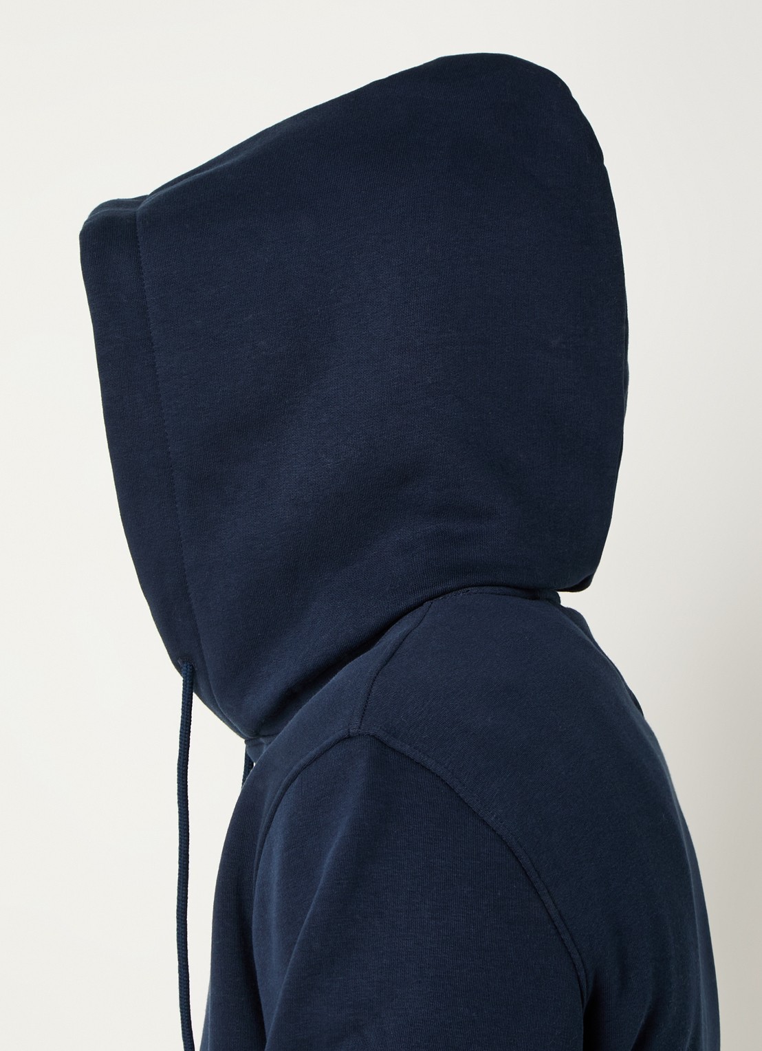 Tommy Hilfiger Linear Logo Embroidery Kangaroo Pocket Hoody - detail 2 donkerblauw