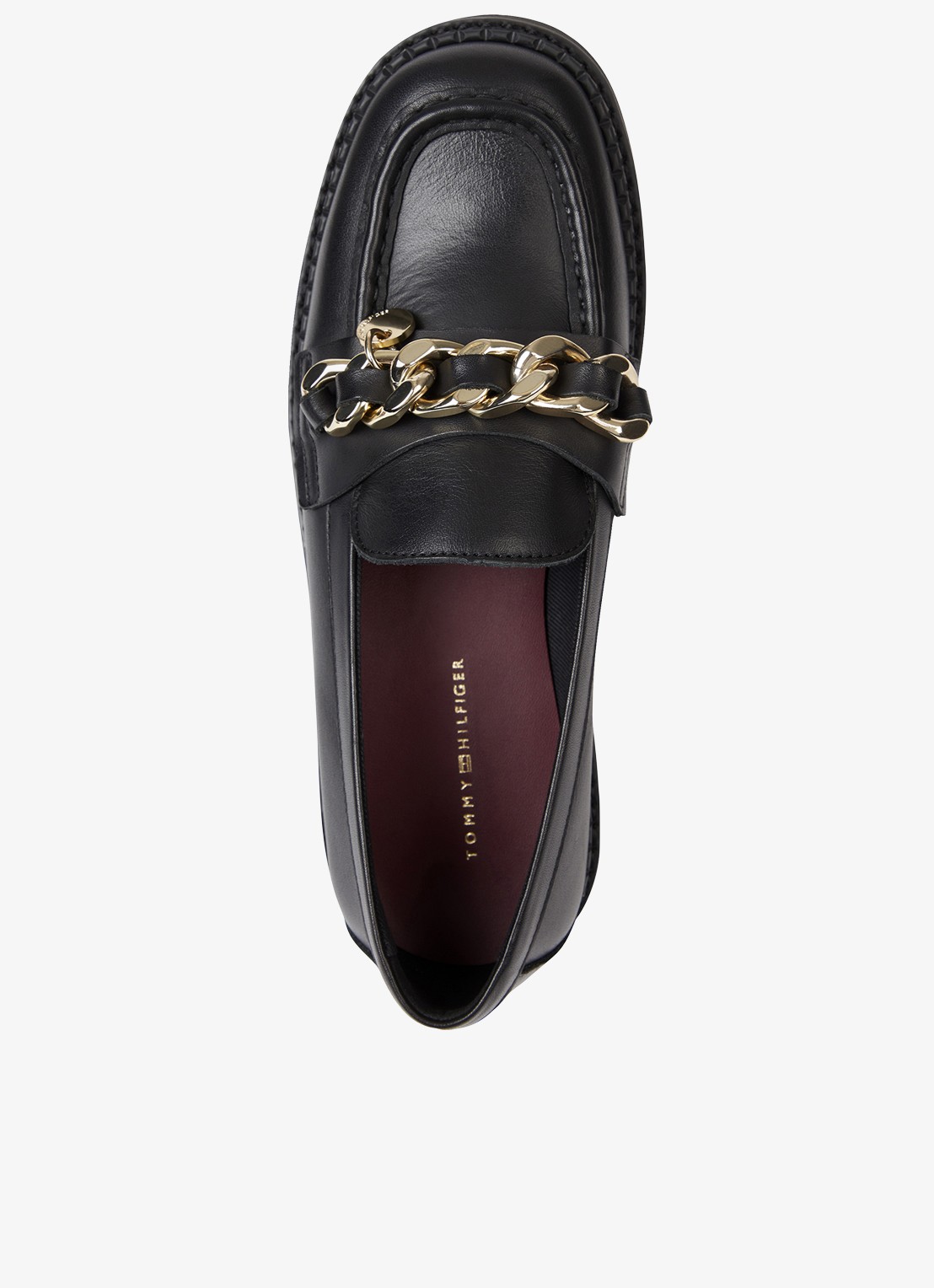 Tommy Hilfiger Loafer met logo - detail 3 zwart