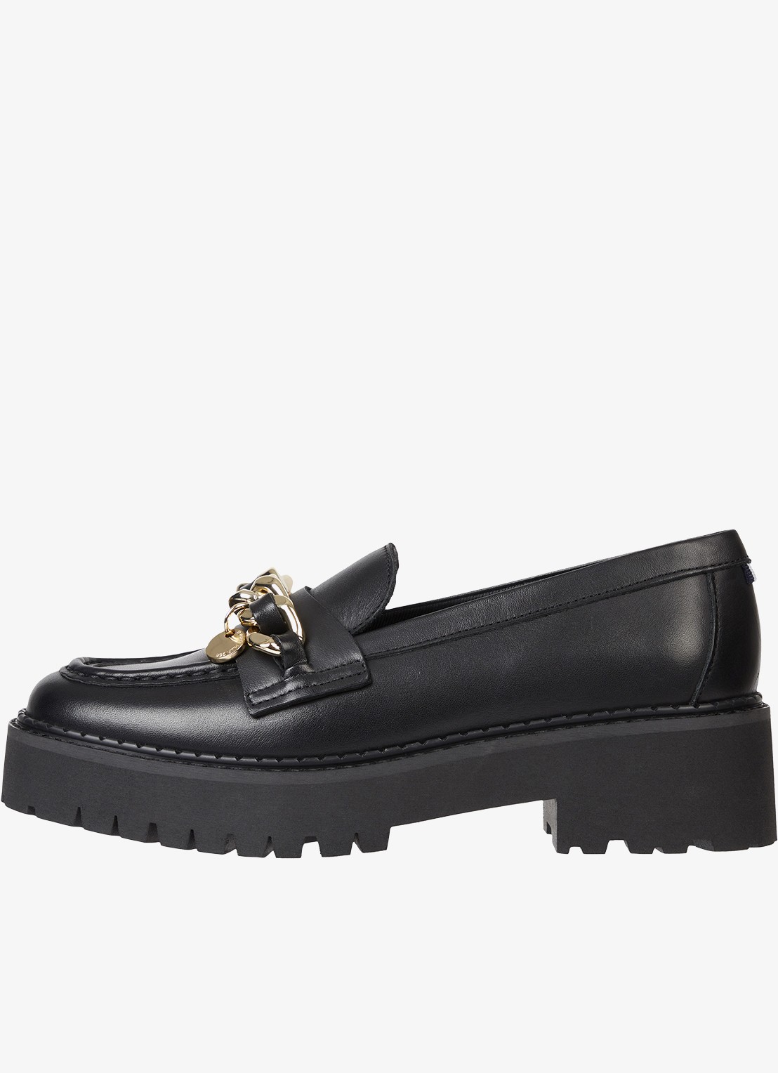 Tommy Hilfiger Loafer met logo - detail 4 zwart