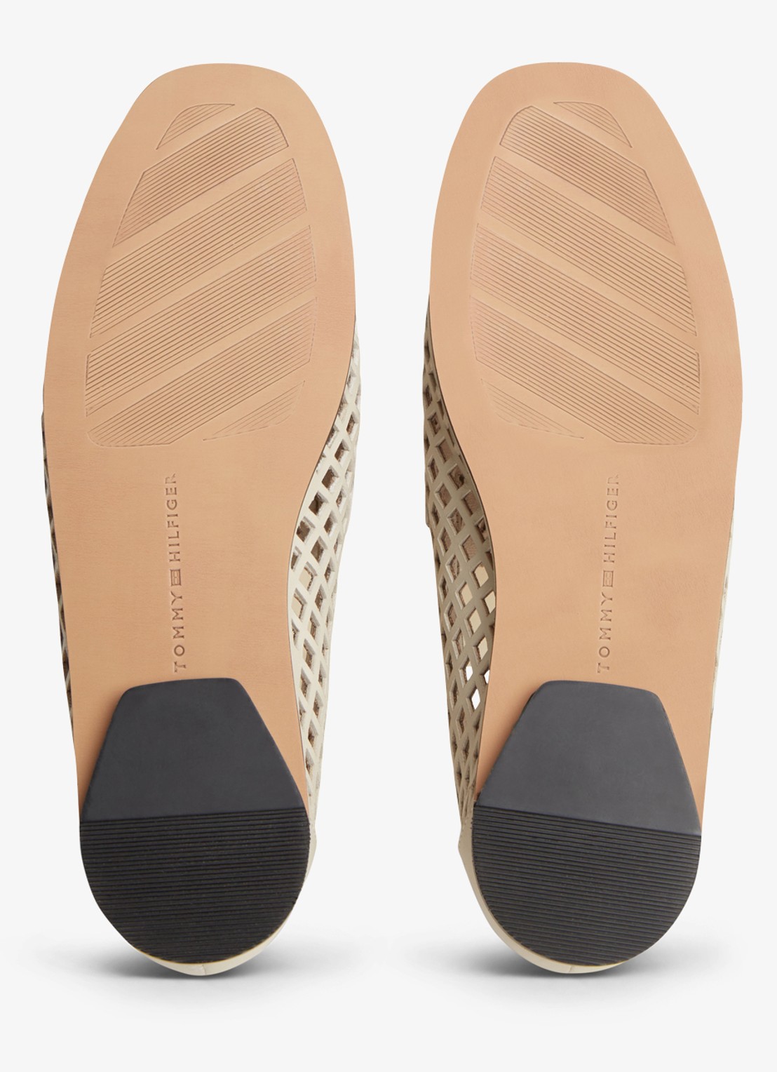 Tommy Hilfiger Loafer met opengewerkt dessin - detail 6 beige