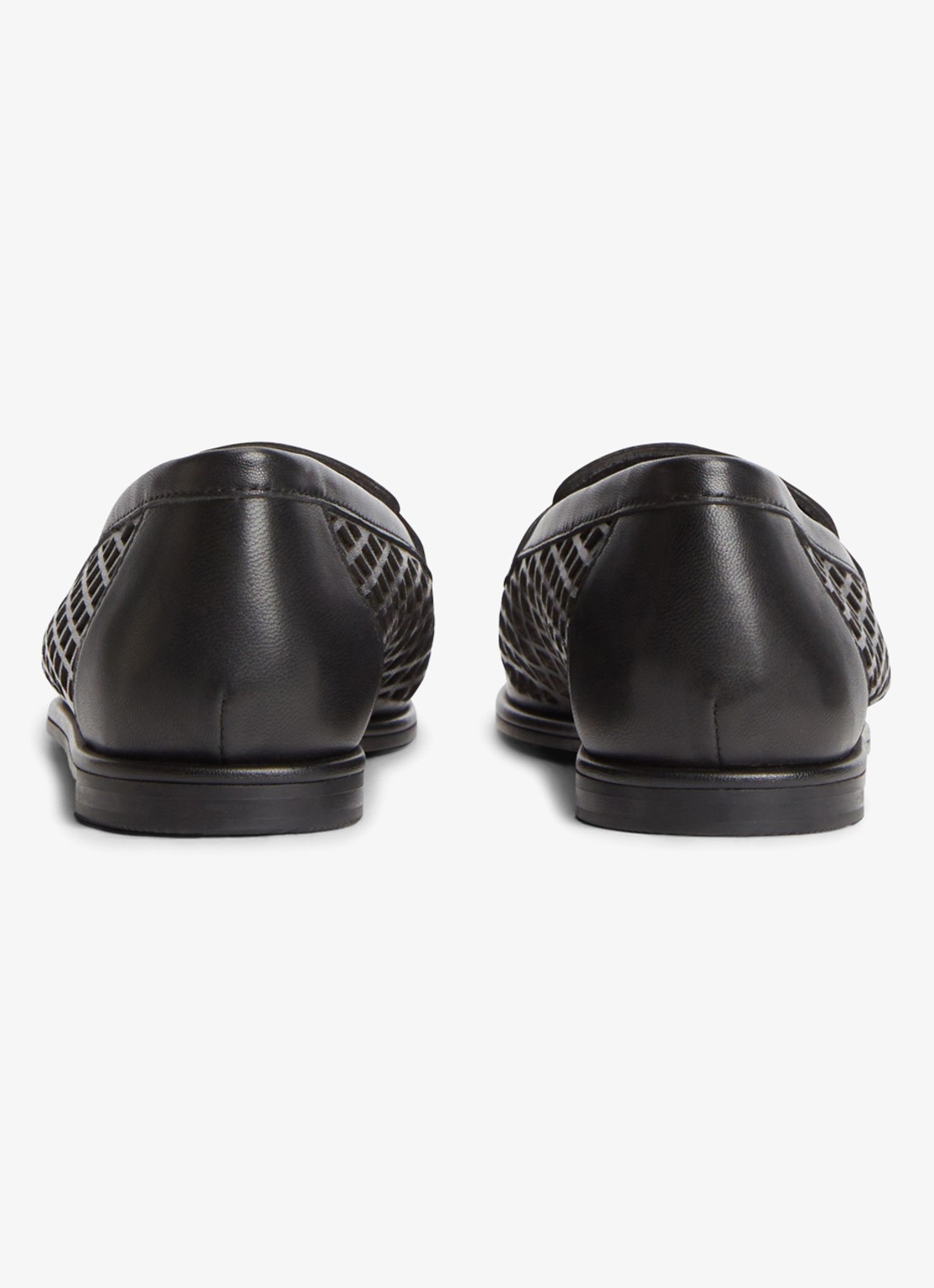 Tommy Hilfiger Loafer met opengewerkt dessin - achterkant zwart