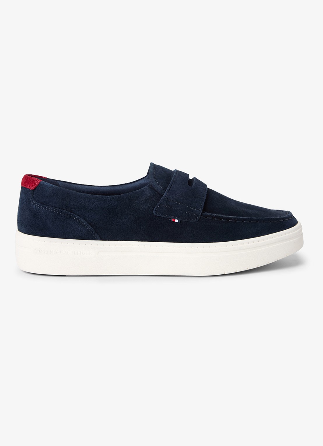 Tommy Hilfiger Loafer van suède  - detail 5 donkerblauw