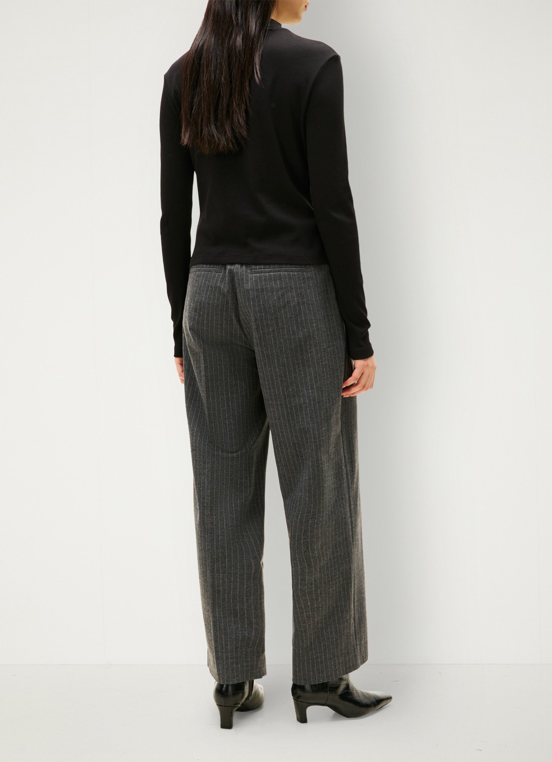 Tommy Hilfiger Longsleeve met col - achterkant 3 zwart