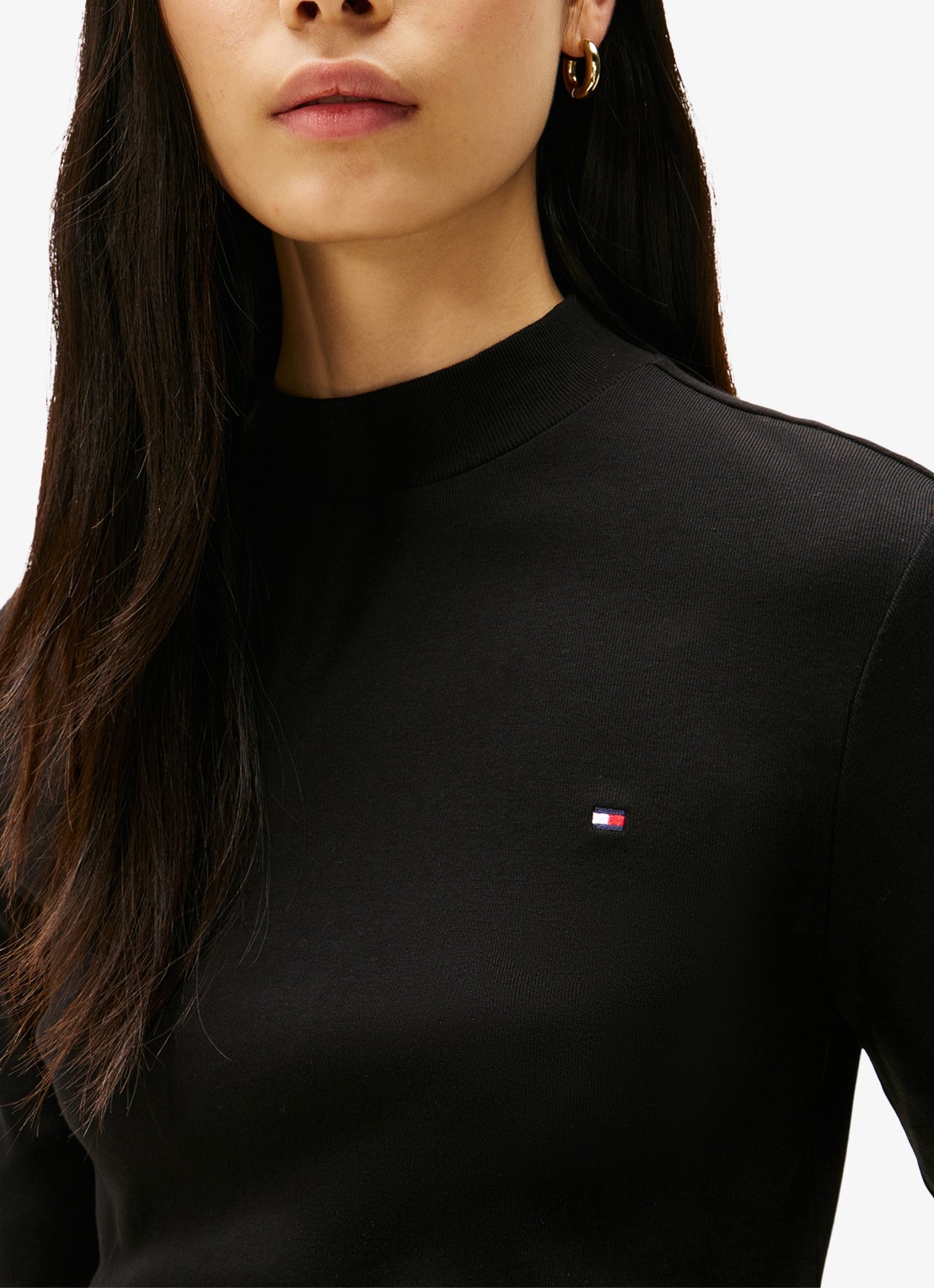 Tommy Hilfiger Longsleeve met col - detail 2 zwart