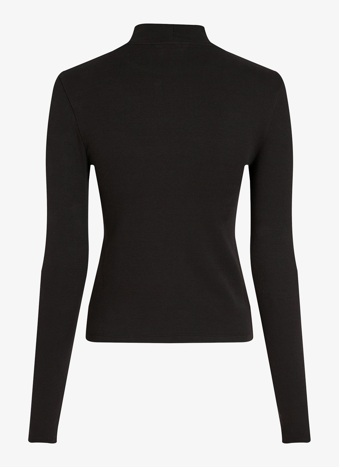 Tommy Hilfiger Longsleeve met col - detail 4 zwart