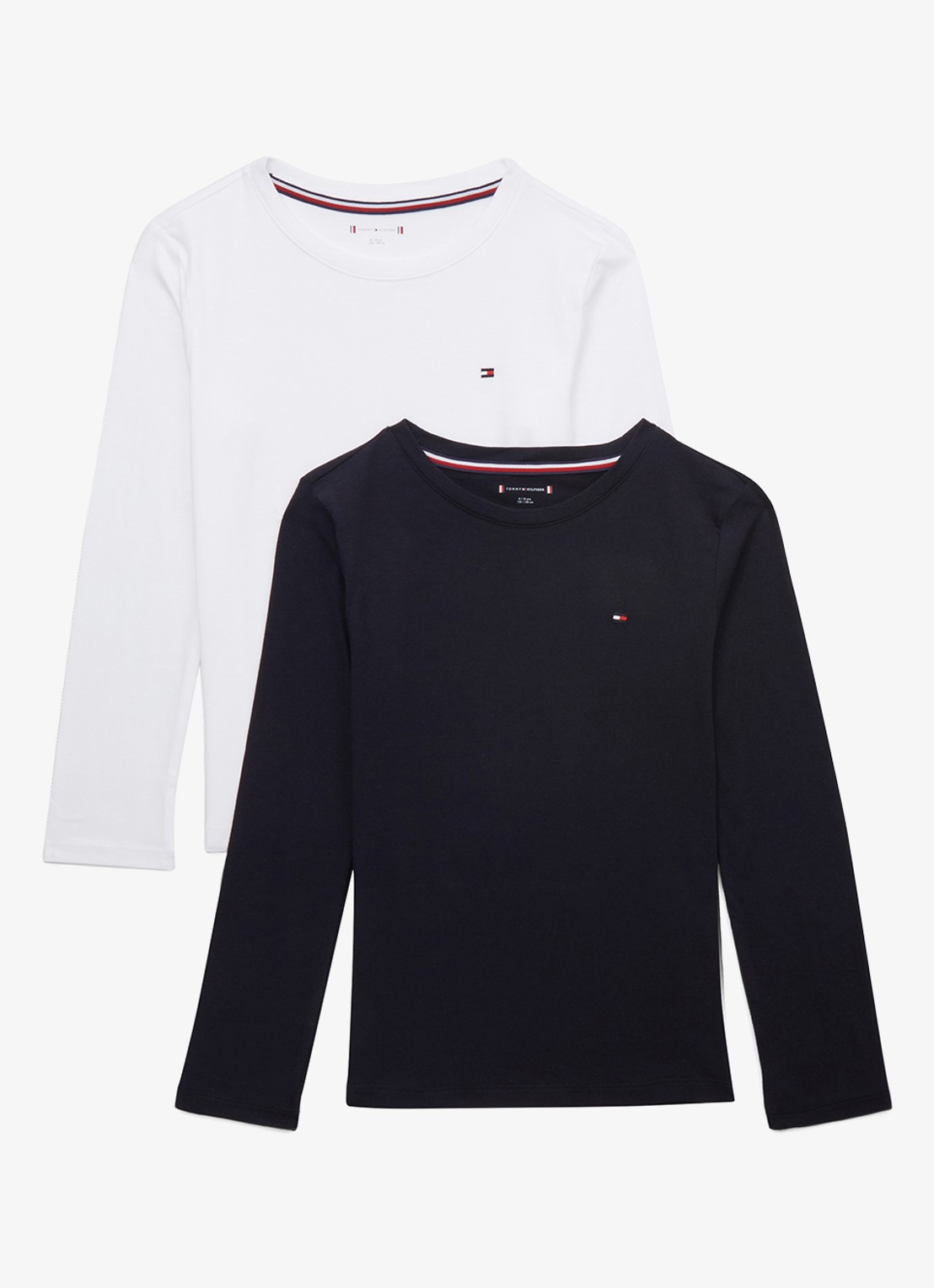 Tommy Hilfiger Longsleeve met logo in 2-pack - detail 5 donkerblauw