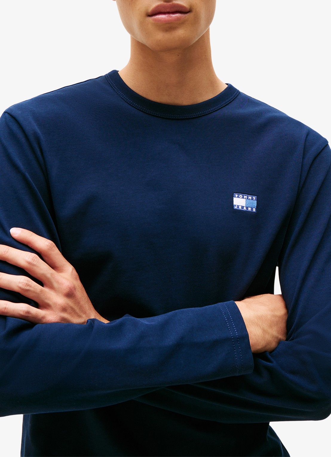 Tommy Hilfiger Longsleeve met logo - detail 5 donkerblauw