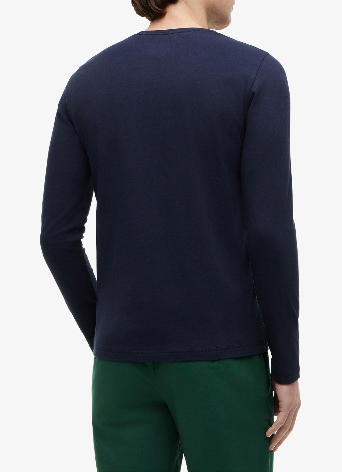 Tommy Hilfiger Longsleeve met logo - achterkant donkerblauw