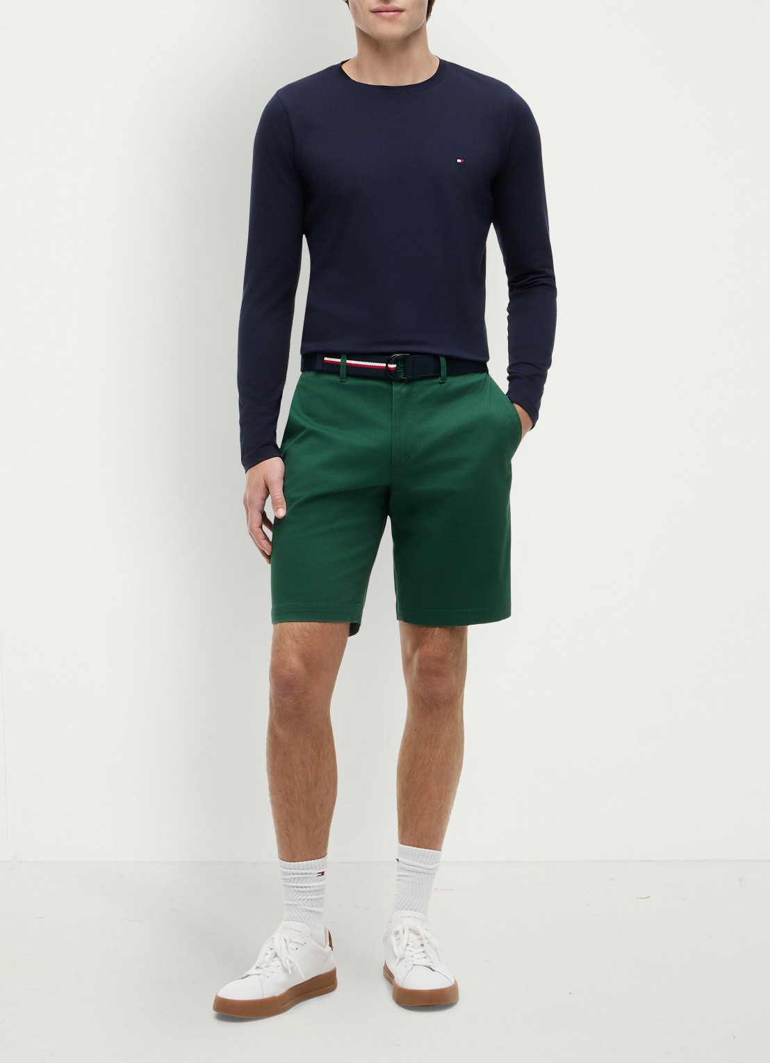 Tommy Hilfiger Longsleeve met logo - voorkant 6 donkerblauw