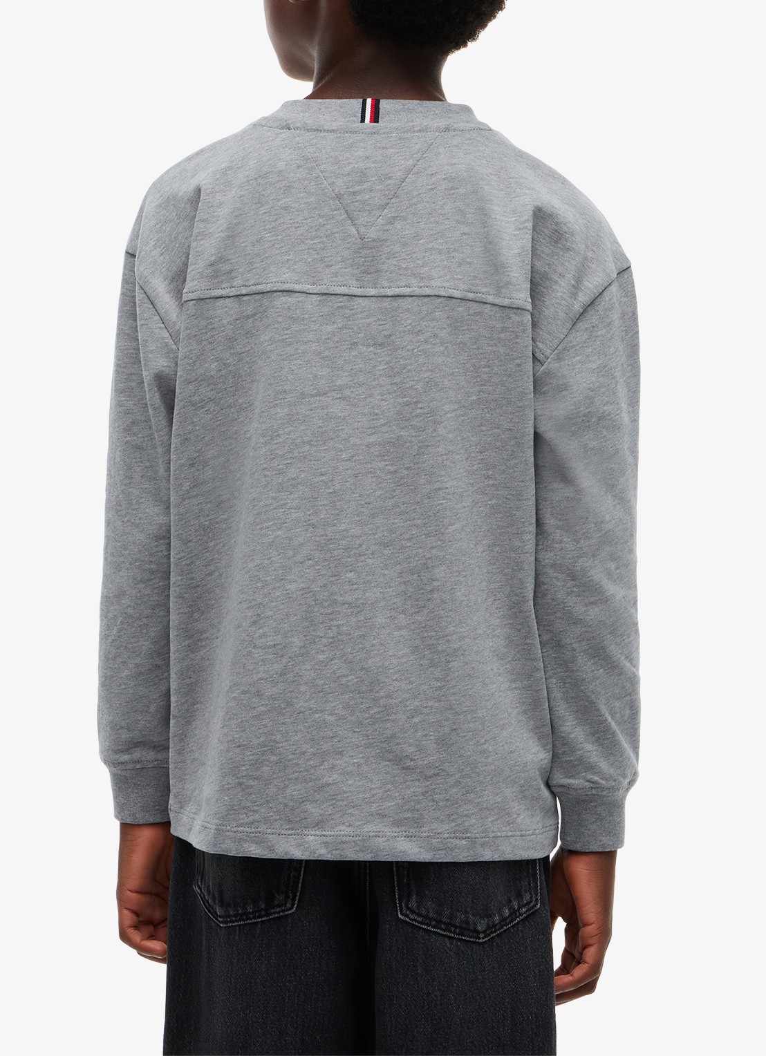 Tommy Hilfiger Longsleeve met logo  - achterkant 3 grijs
