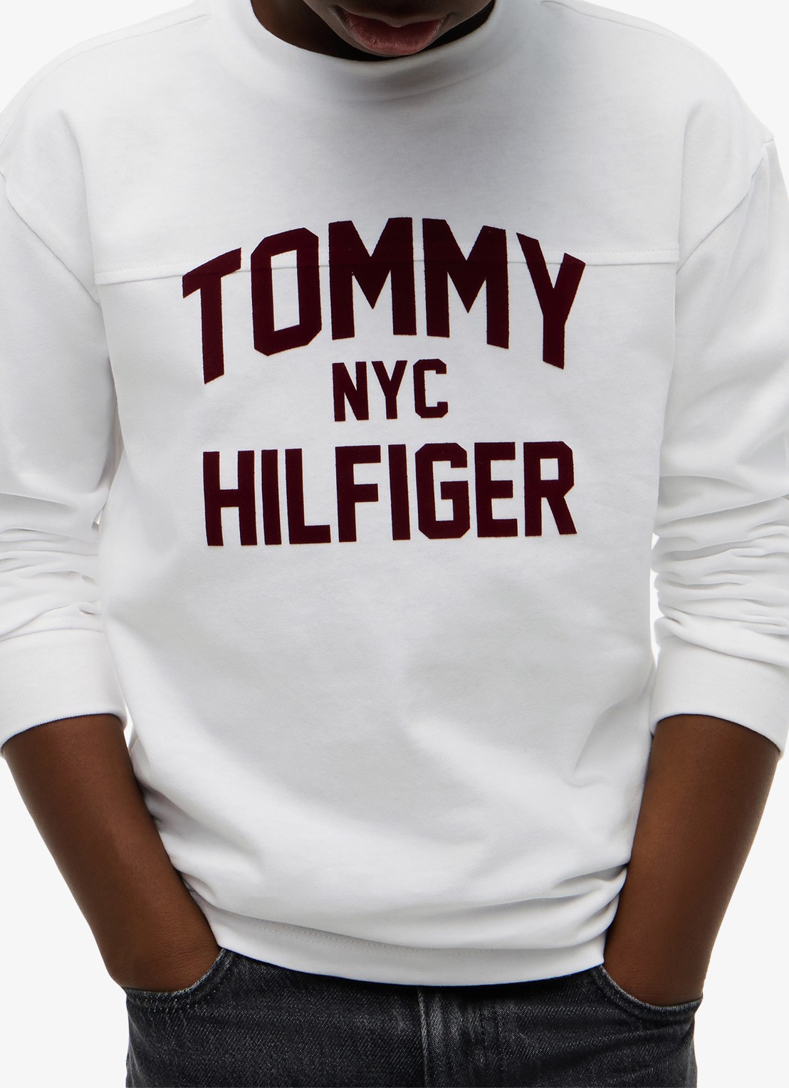 Tommy Hilfiger Longsleeve met logo  - detail 5 wit