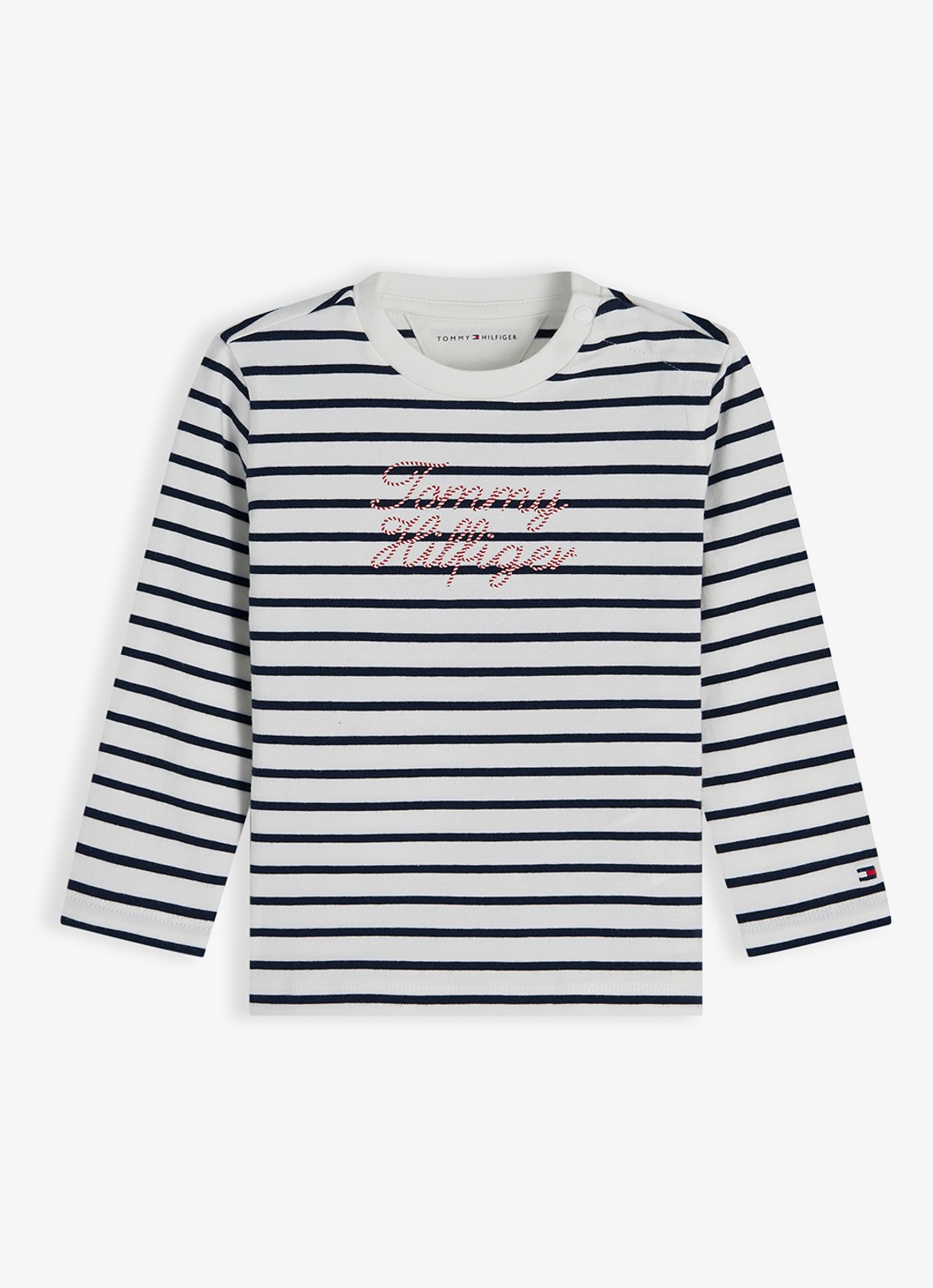 Tommy Hilfiger Longsleeve met logo - voorkant 3 donkerblauw