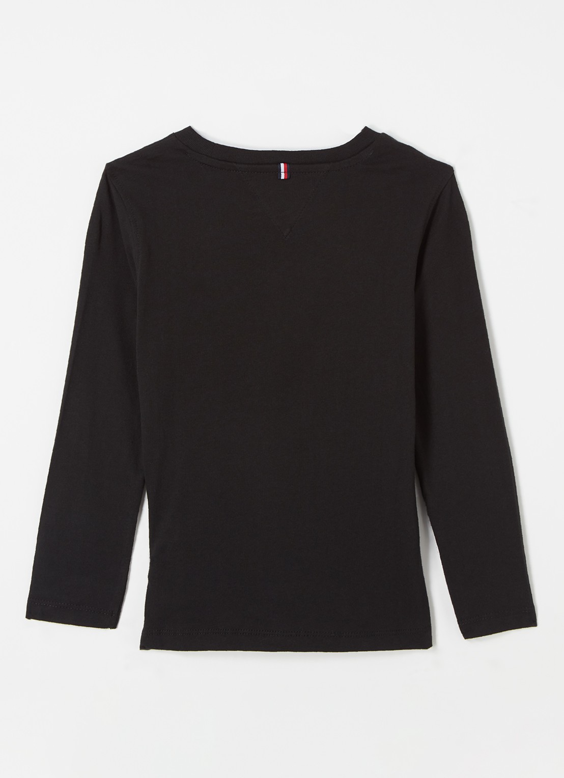 Tommy Hilfiger Longsleeve met logoborduring - voorkant 2 zwart