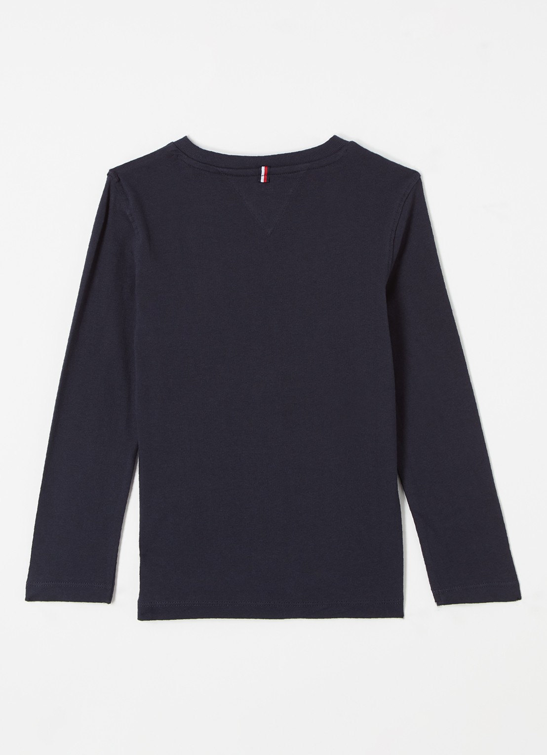 Tommy Hilfiger Longsleeve met logoborduring - achterkant 3 donkerblauw