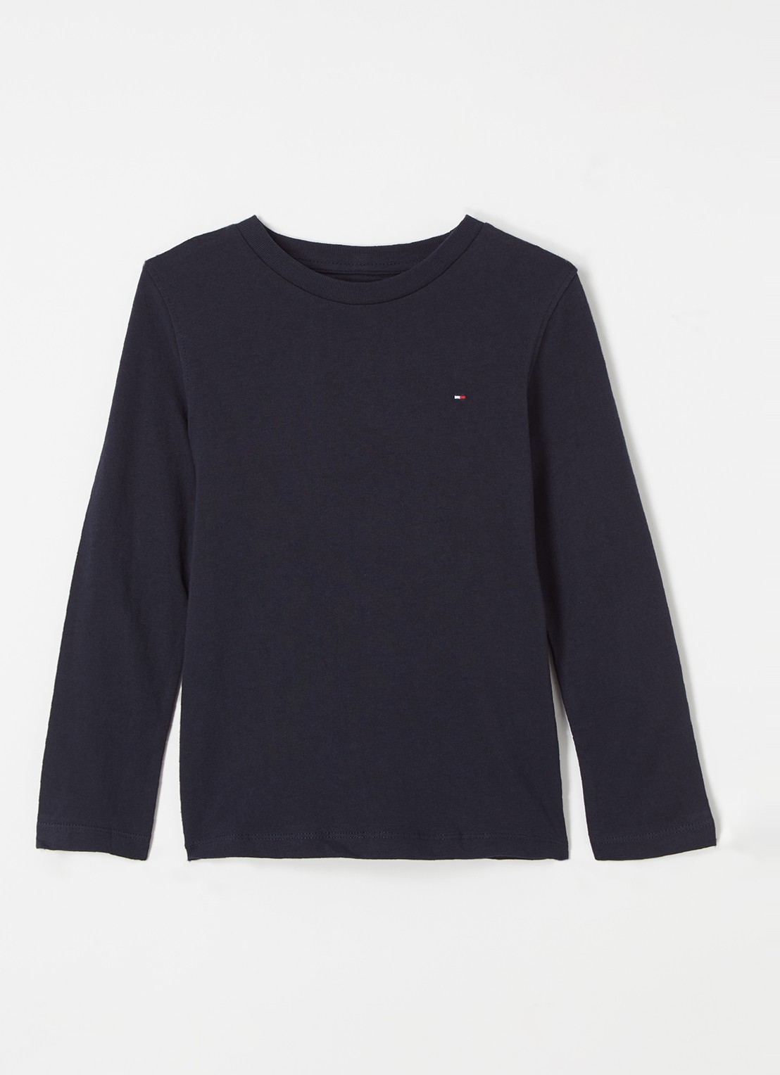 Tommy Hilfiger Longsleeve met logoborduring - voorkant 2 donkerblauw