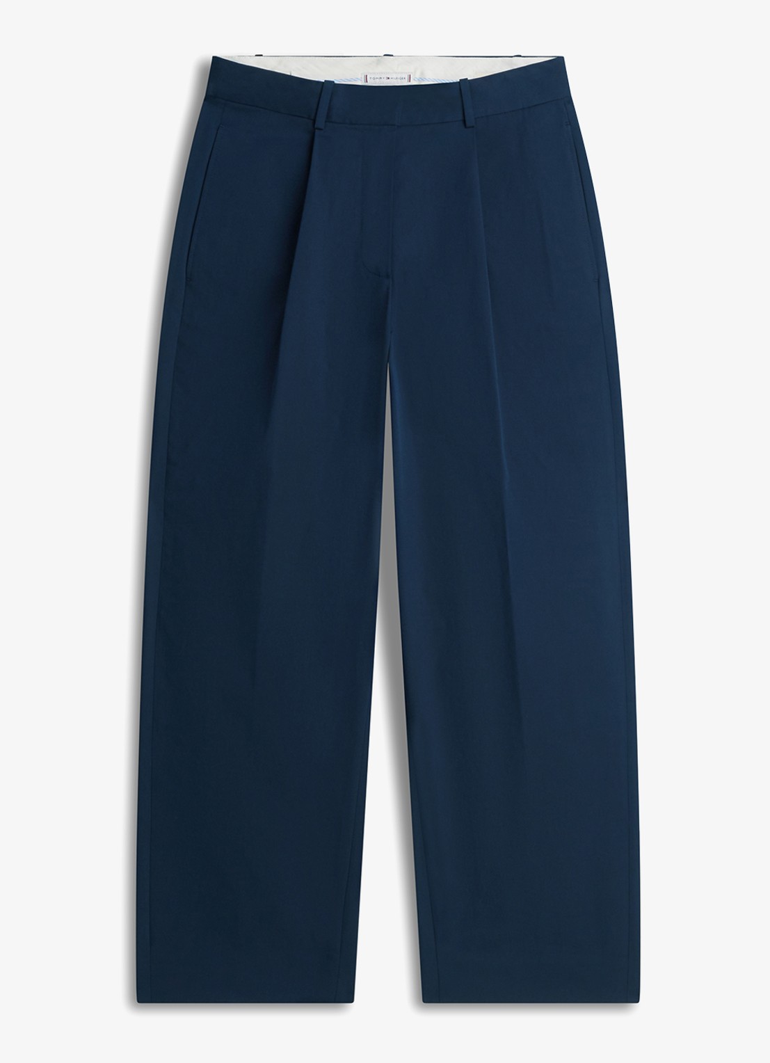 Tommy Hilfiger Loose fit chino met steekzakken - voorkant 2 donkerblauw
