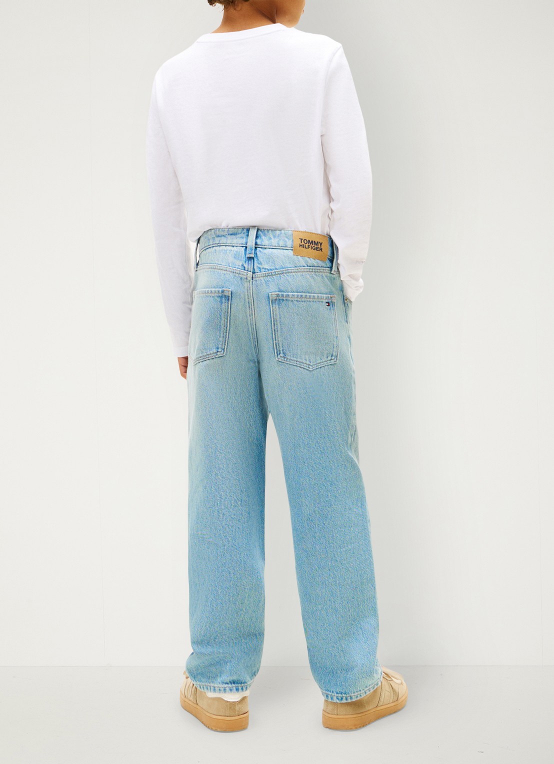 Tommy Hilfiger Loose fit jeans met steekzakken - achterkant 9 indigo
