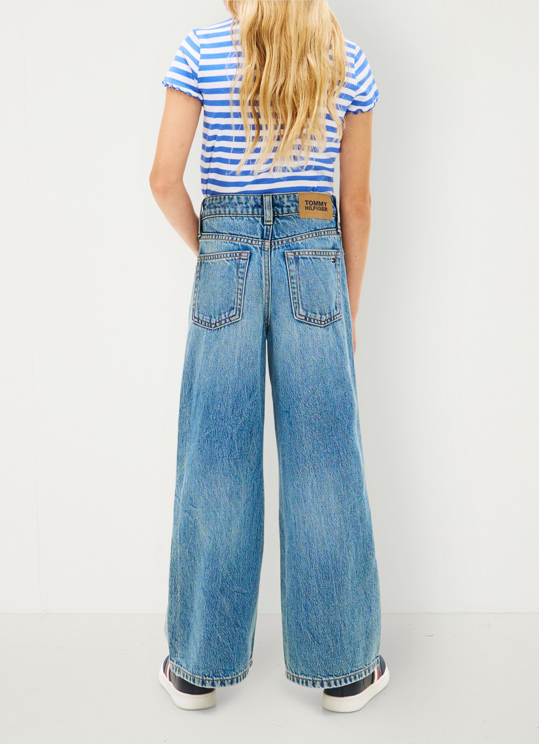 Tommy Hilfiger Mabel high waist wide leg jeans   - achterkant 5 indigo