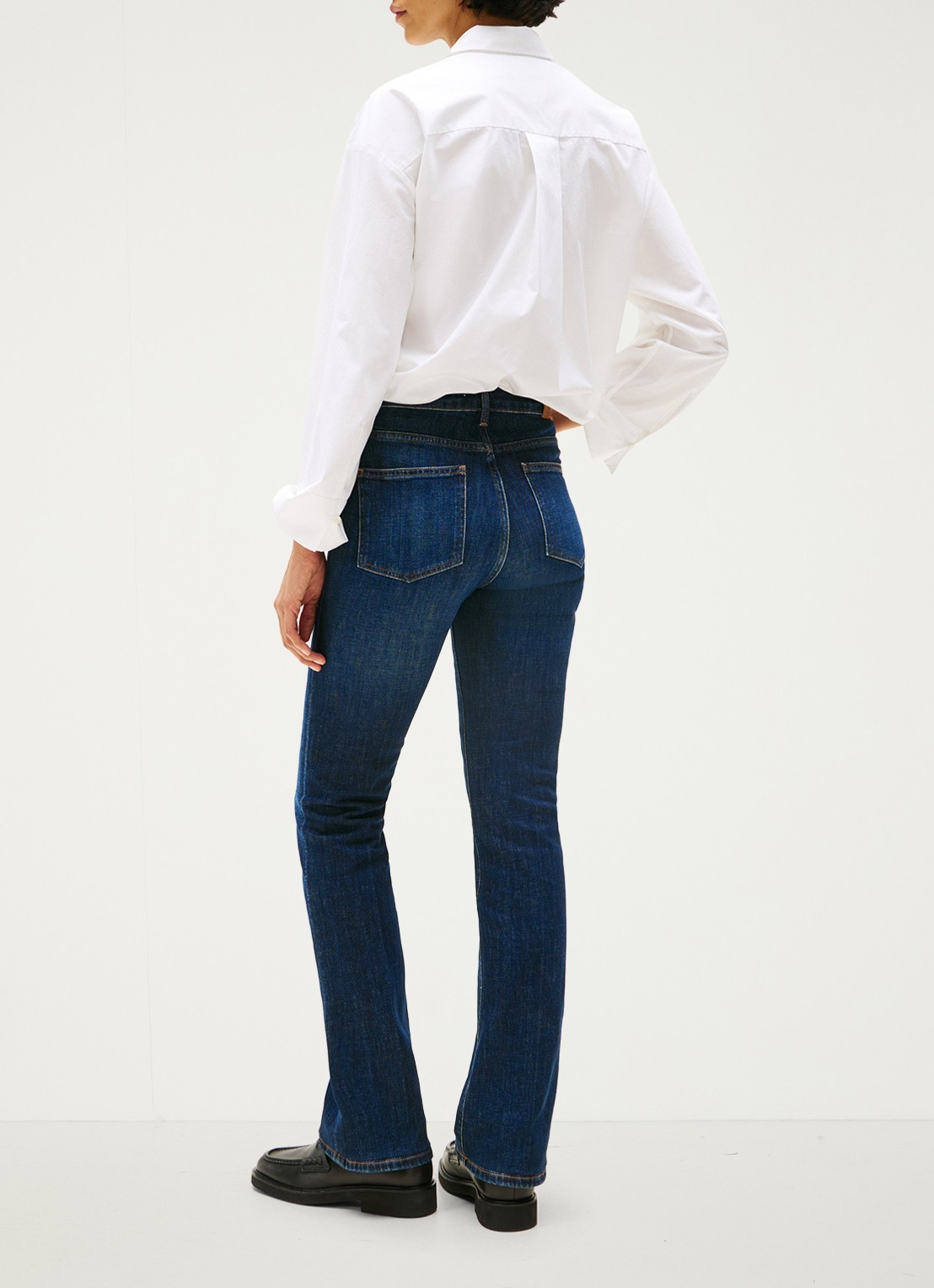 Tommy Hilfiger Mid waist bootcut jeans met donkere wassing - achterkant 9 indigo