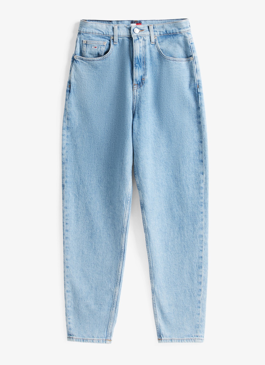 Tommy Hilfiger Mid waist mom jeans met gekleurde wassing - voorkant 2 indigo
