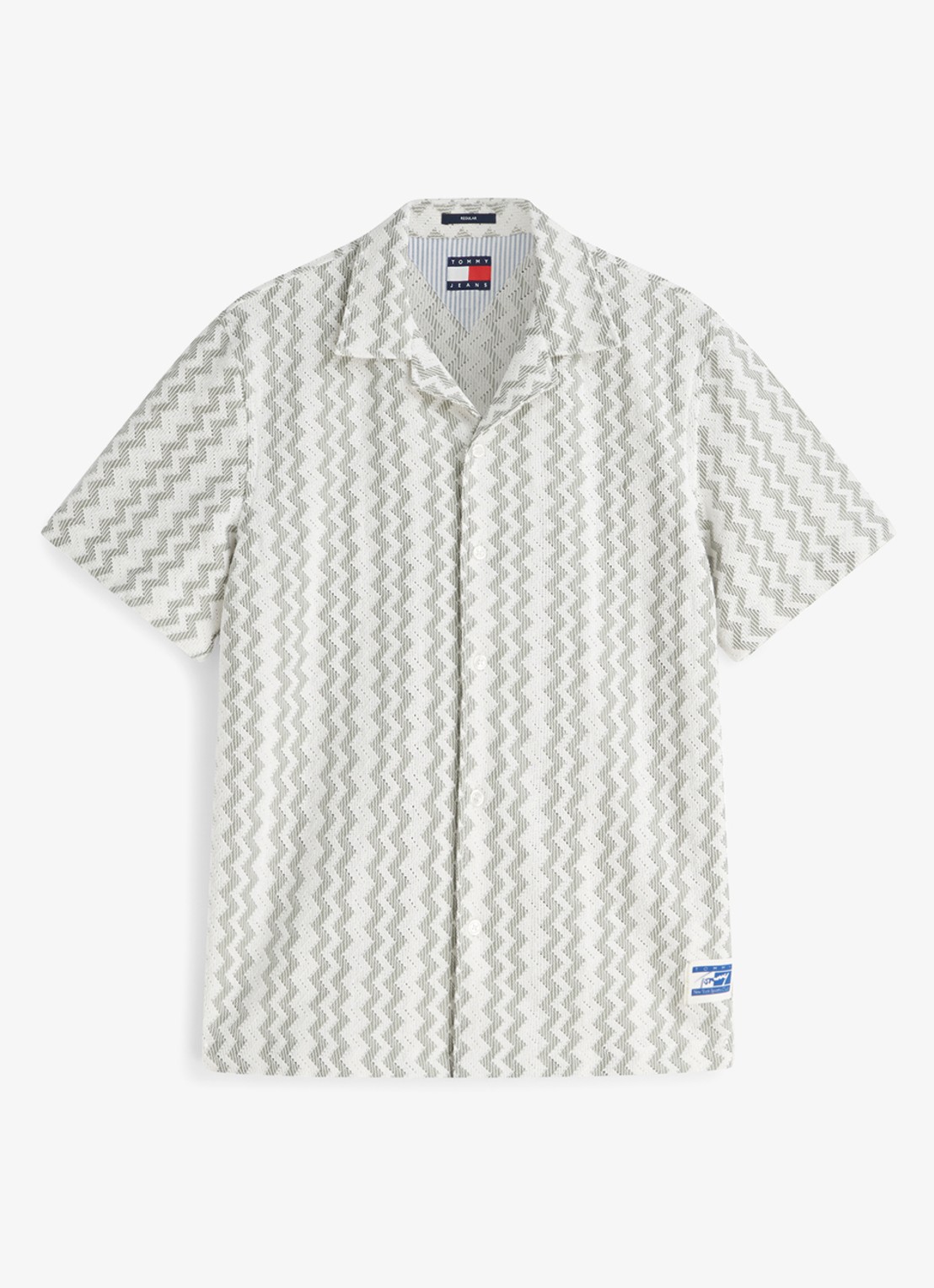 Tommy Hilfiger Mini jurk met logoborduring - voorkant rood
