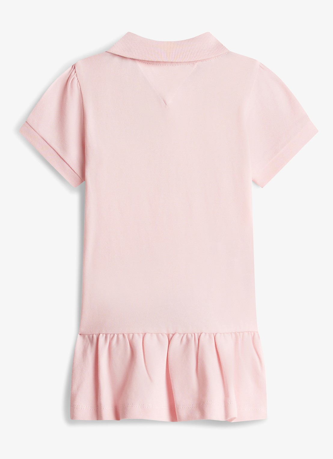 Tommy Hilfiger Mini jurk met polokraag - achterkant roze