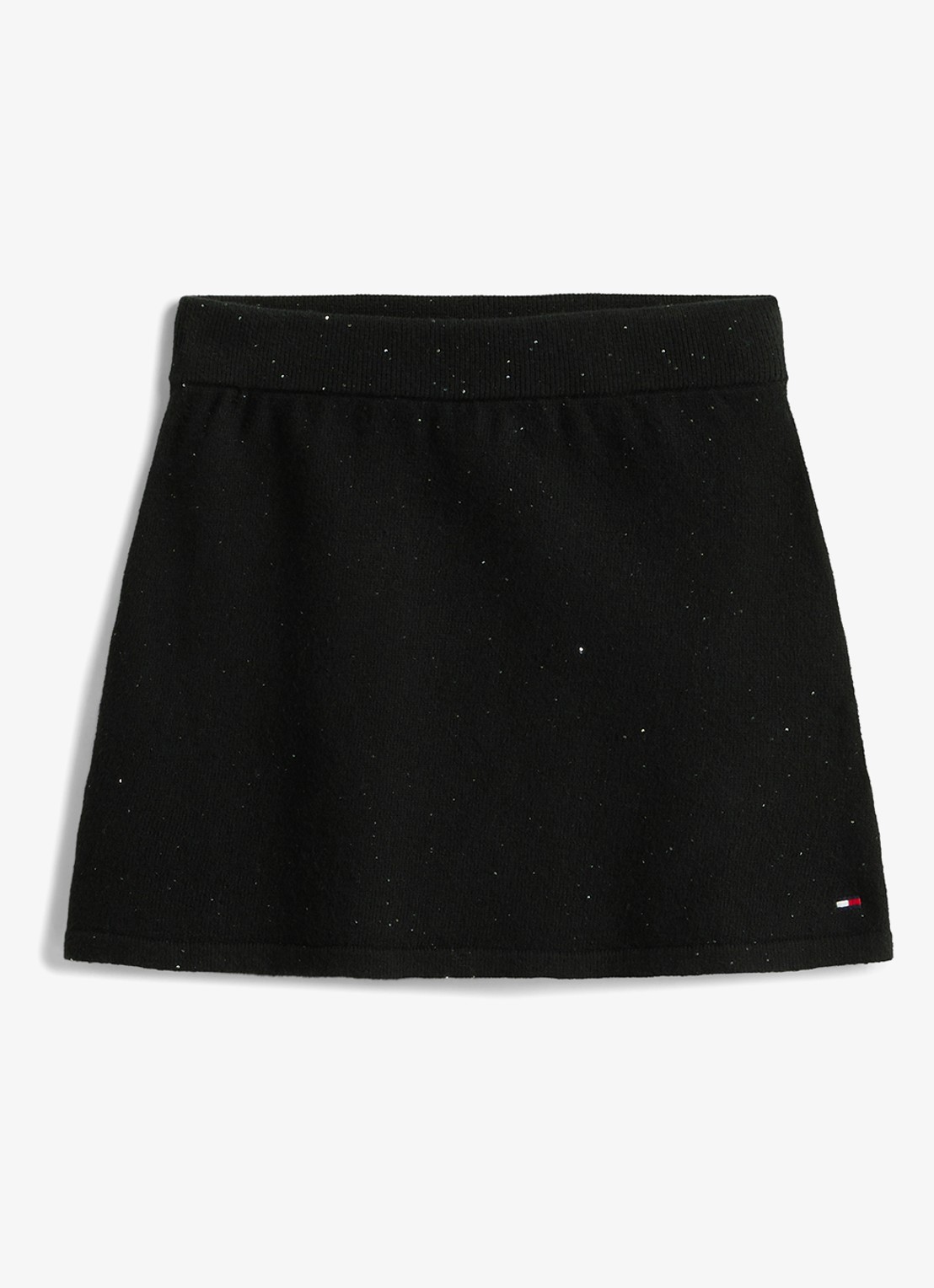 Tommy Hilfiger Minirok met pailletten - voorkant 3 zwart
