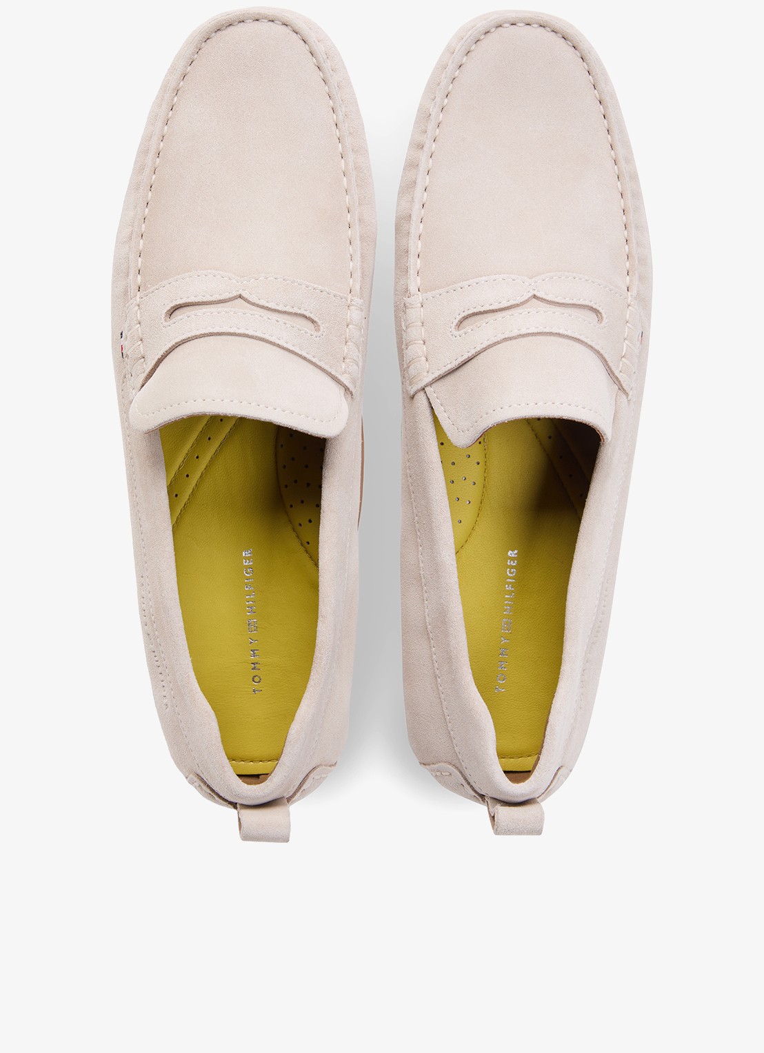 Tommy Hilfiger Mocassin van suède - detail 2 lichtroze