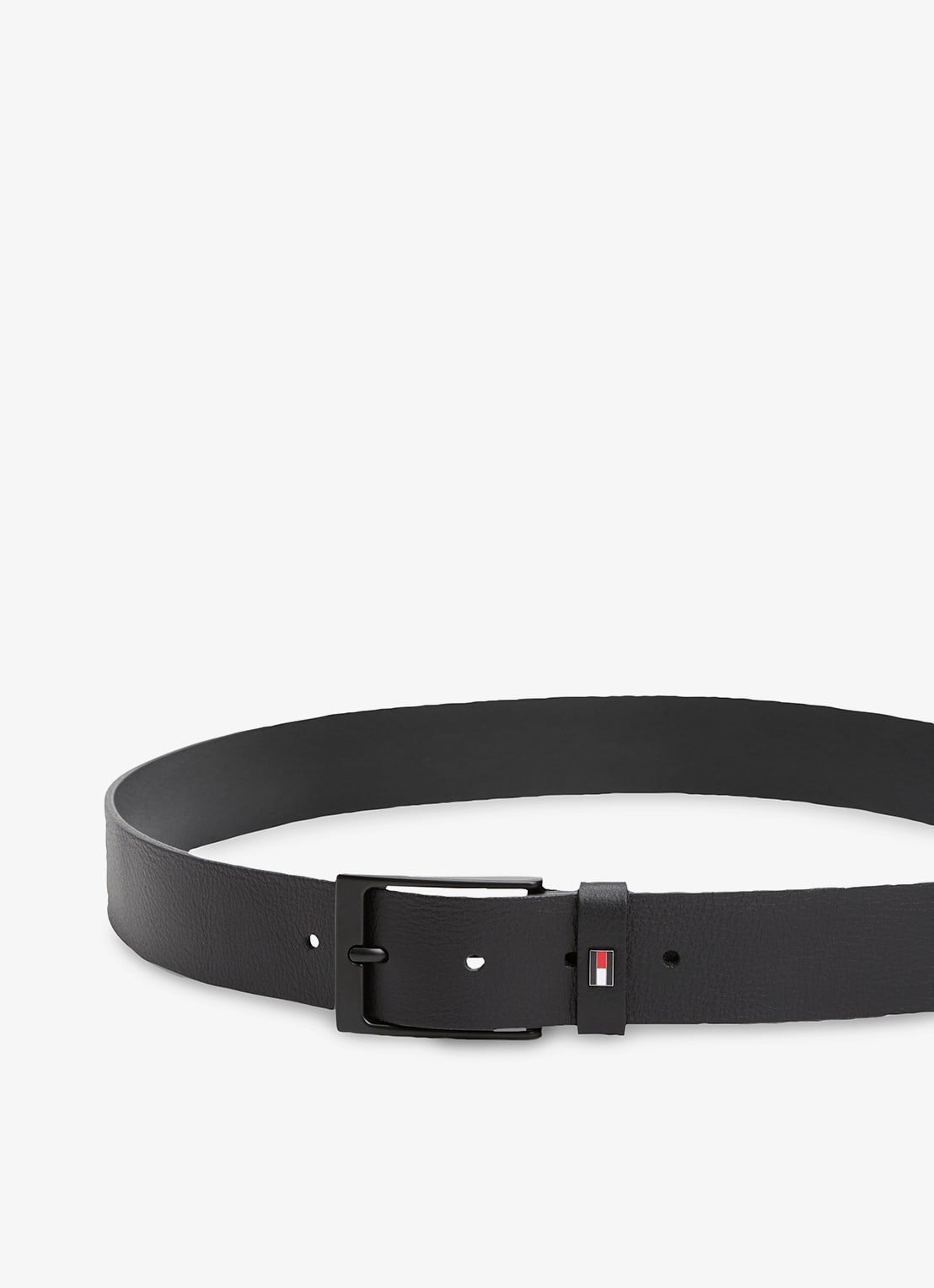 Tommy Hilfiger Oliver riem van leer - detail 3 zwart
