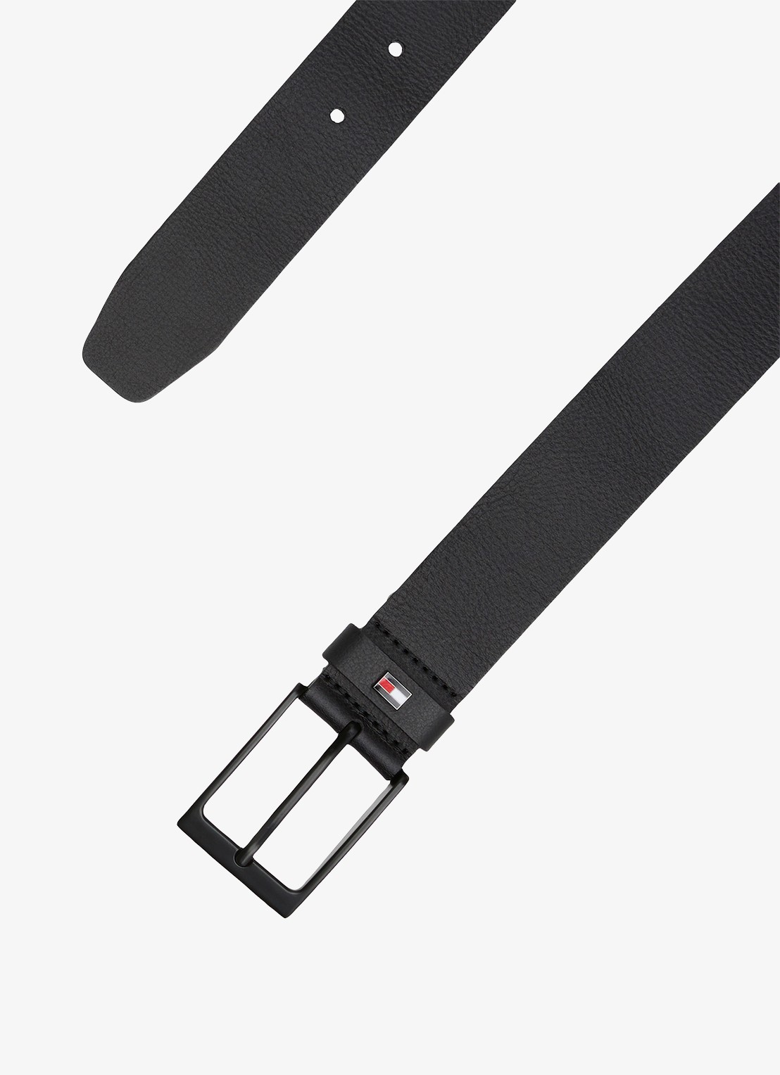 Tommy Hilfiger Oliver riem van leer - detail 4 zwart